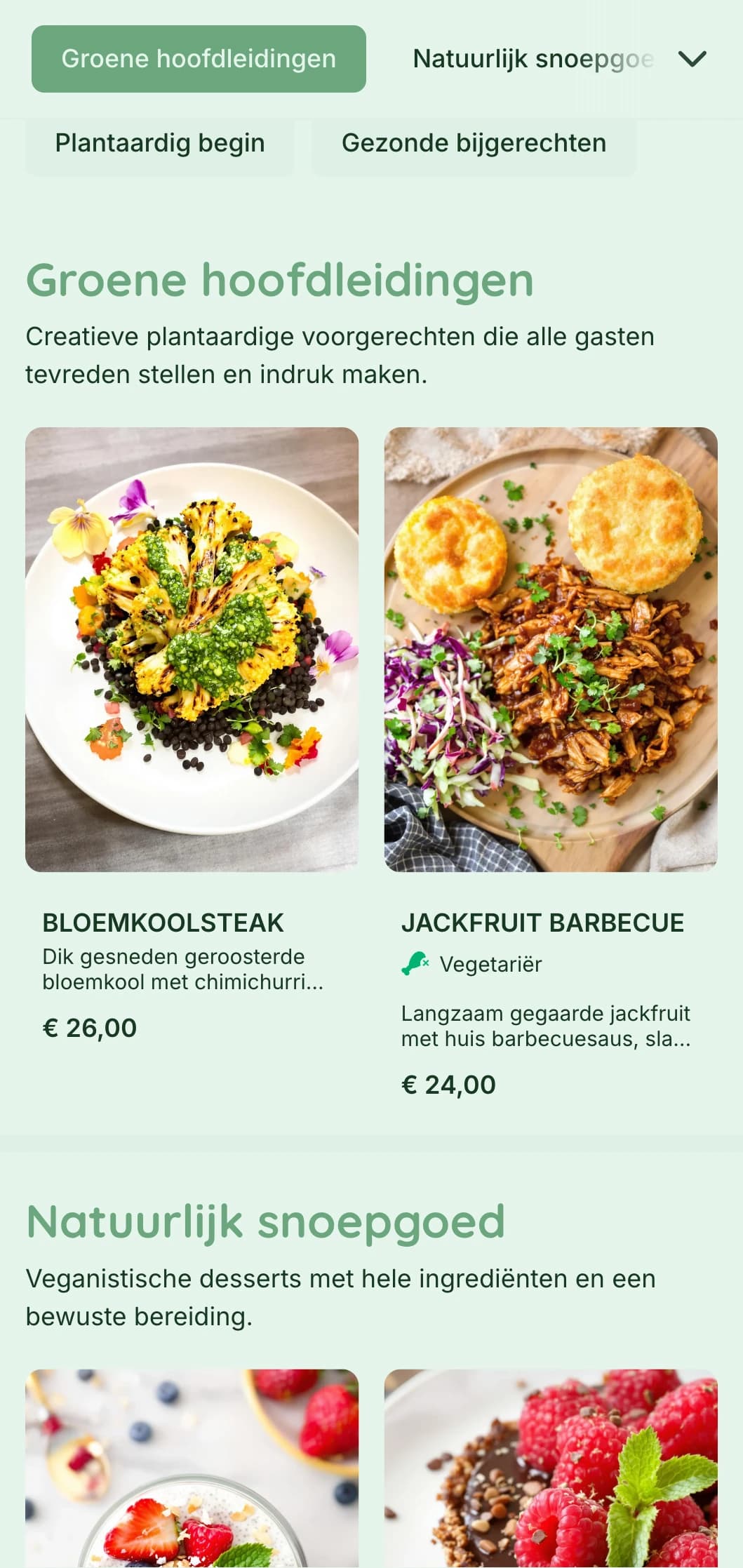 Verse catering op basis van planten met de nadruk op kleurrijke presentatie, innovatieve veganistische gerechten en duurzame elementen voor gezondheidsbewuste evenementen.