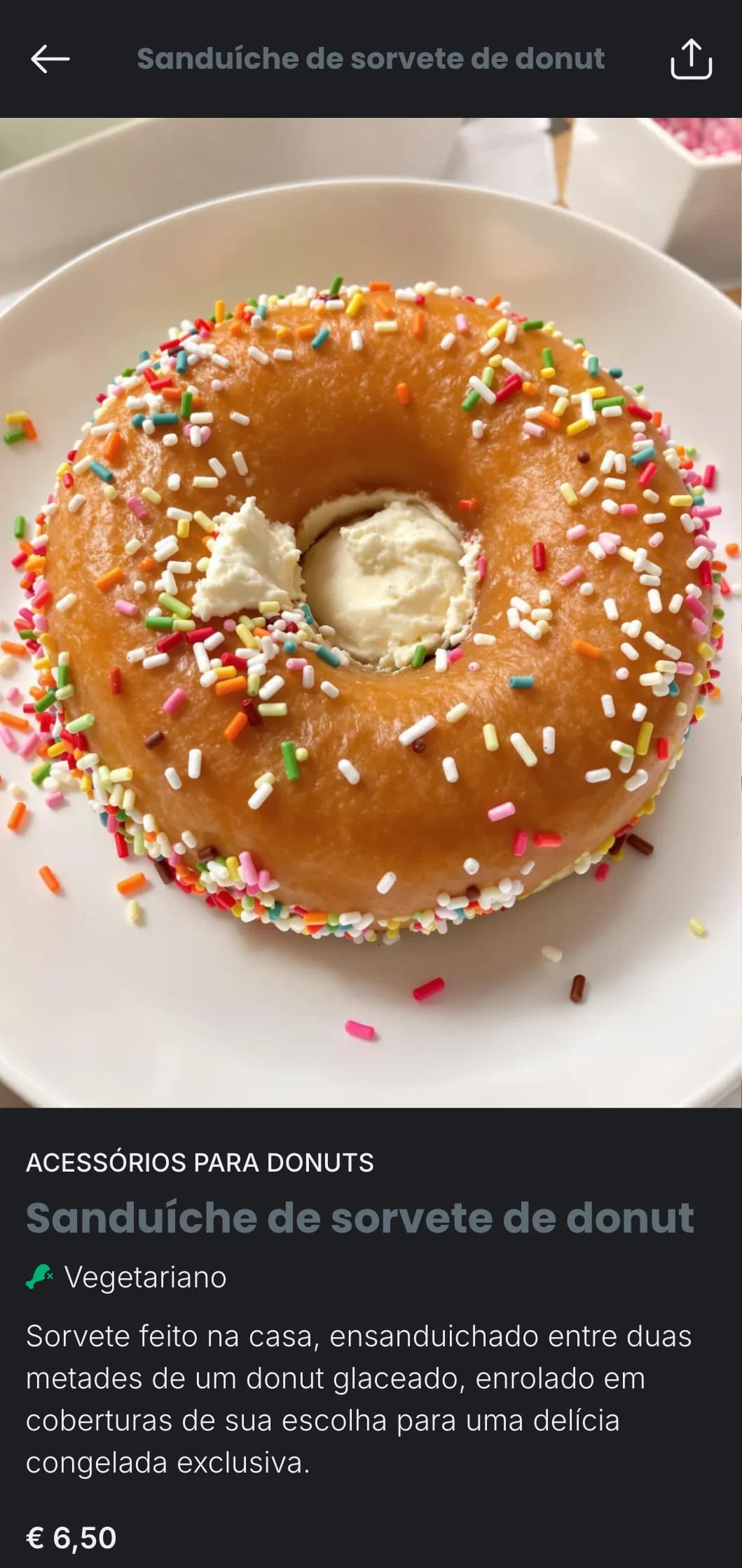 Um design divertido e moderno de cardápio de padaria com tons de cinza frios e tipografia divertida, ideal para lojas de donuts contemporâneas e padarias especializadas.