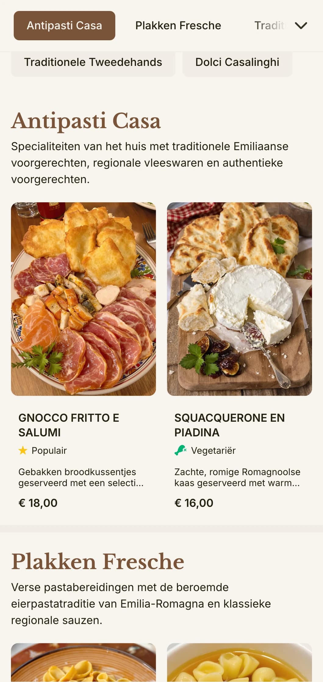 Warm, traditioneel design dat het beroemde pastamaken-erfgoed van Emilia-Romagna viert.