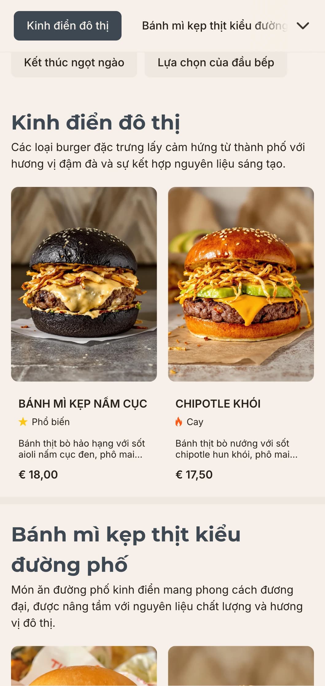 Thiết kế quầy burger hiện đại, đẹp mắt với kiểu chữ tối giản và các yếu tố lấy cảm hứng từ công nghiệp dành cho những người đam mê ẩm thực thành thị.