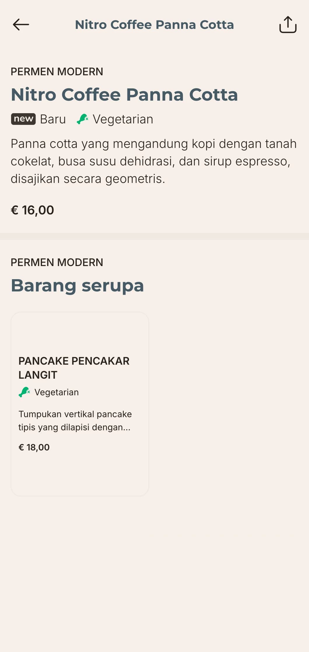 Hidangan sarapan kontemporer untuk penduduk kota, dengan penyajian yang efisien dan kombinasi rasa yang berani.