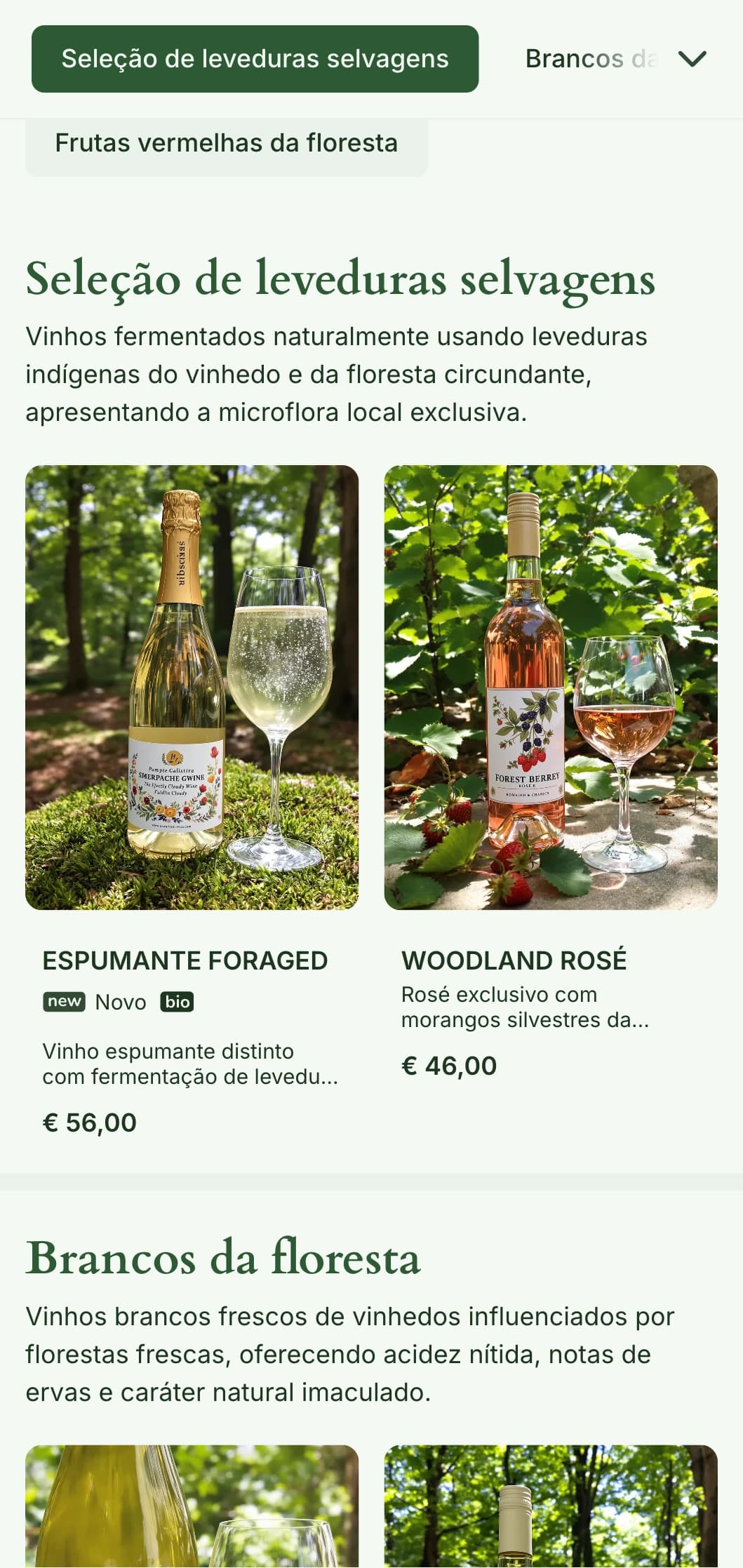 Modelo de carta de vinhos terrosa com tons de floresta e texturas naturais, perfeito para seleções de vinhos orgânicos e estabelecimentos gastronômicos inspirados na natureza.