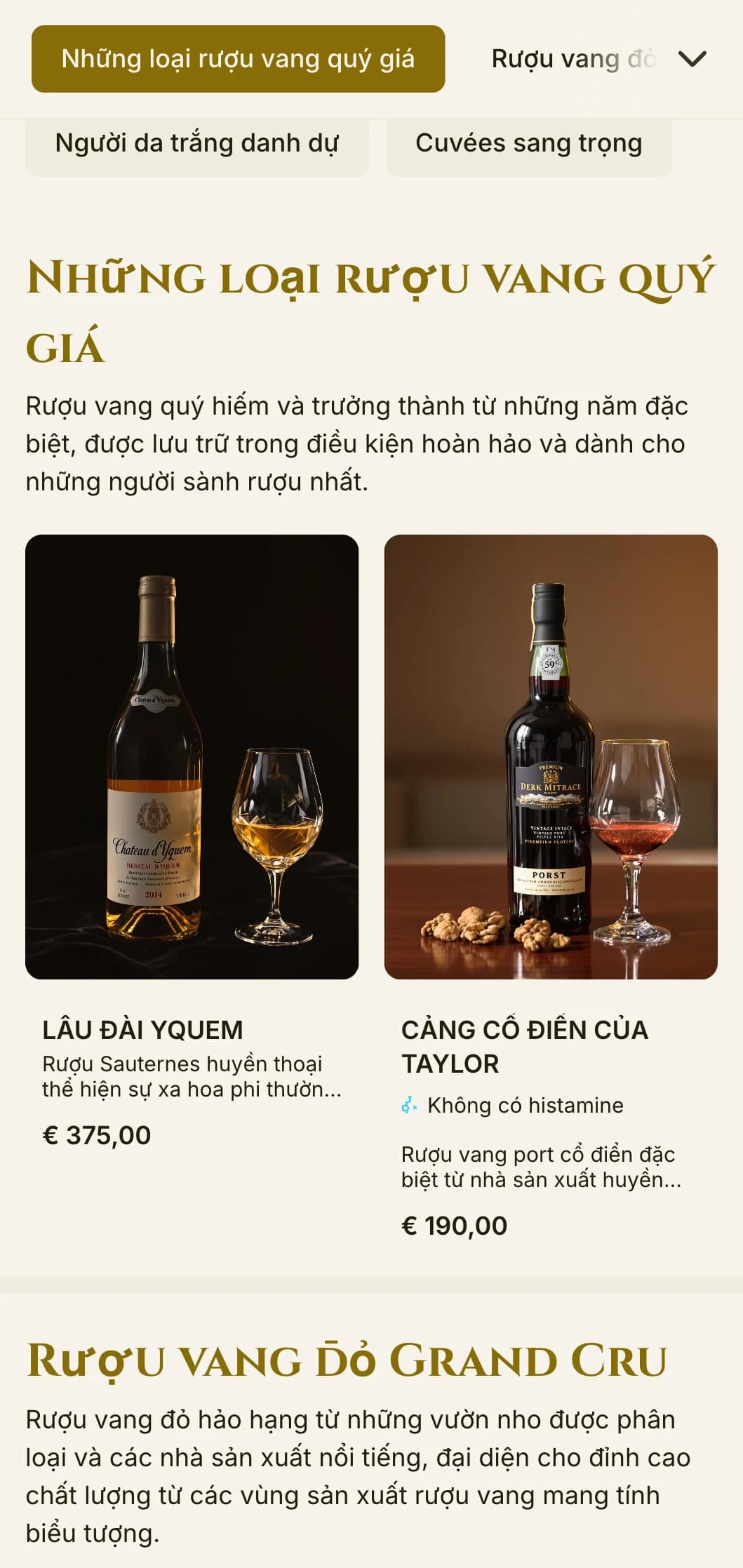 Mẫu danh sách rượu vang ấn tượng xa hoa với điểm nhấn màu đỏ và vàng rực rỡ, lý tưởng cho các bữa tối sang trọng và trải nghiệm rượu vang hảo hạng.
