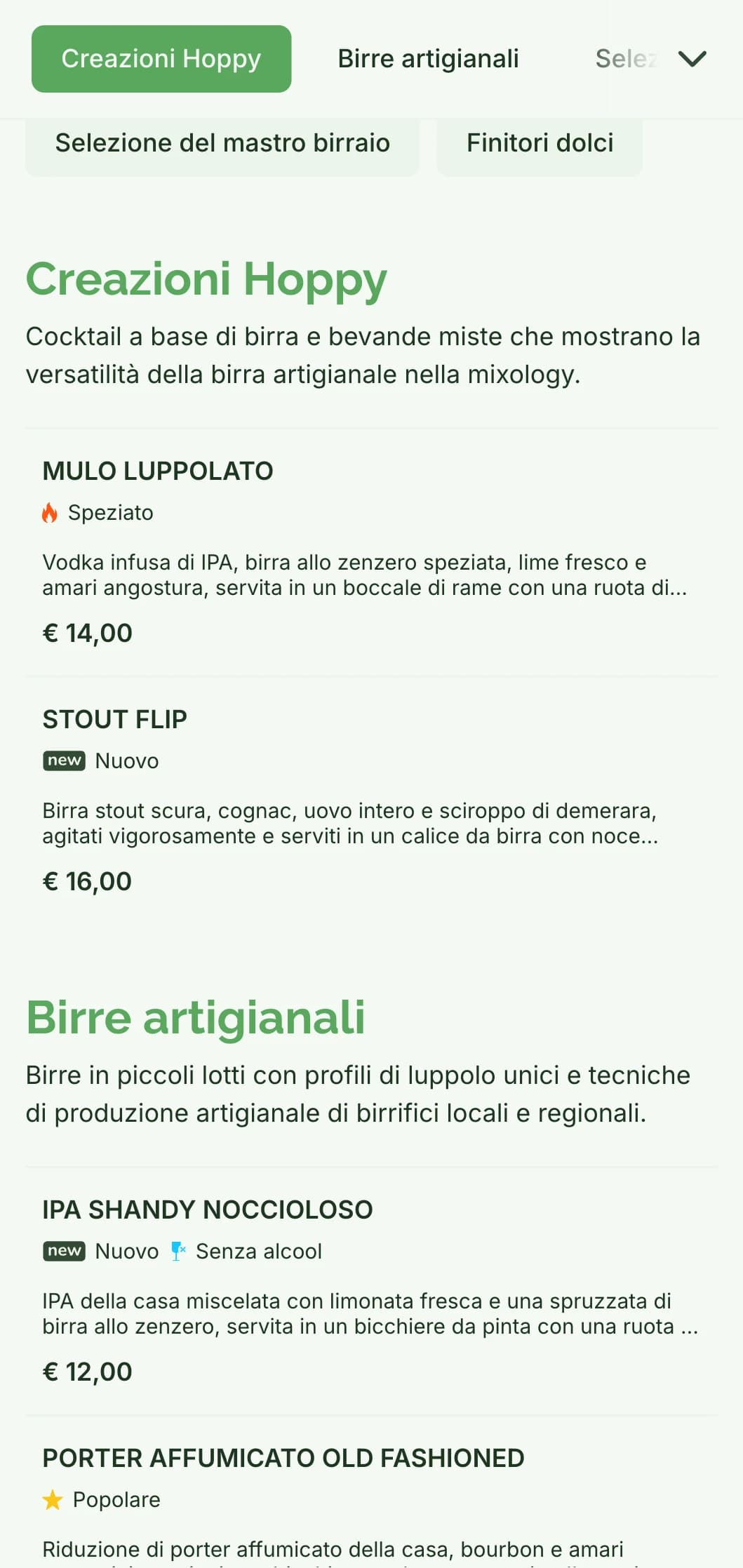 Un design di menu rustico ma raffinato per bar di birra artigianale e brewpub, caratterizzato da toni naturali e texture ispirate al legno.