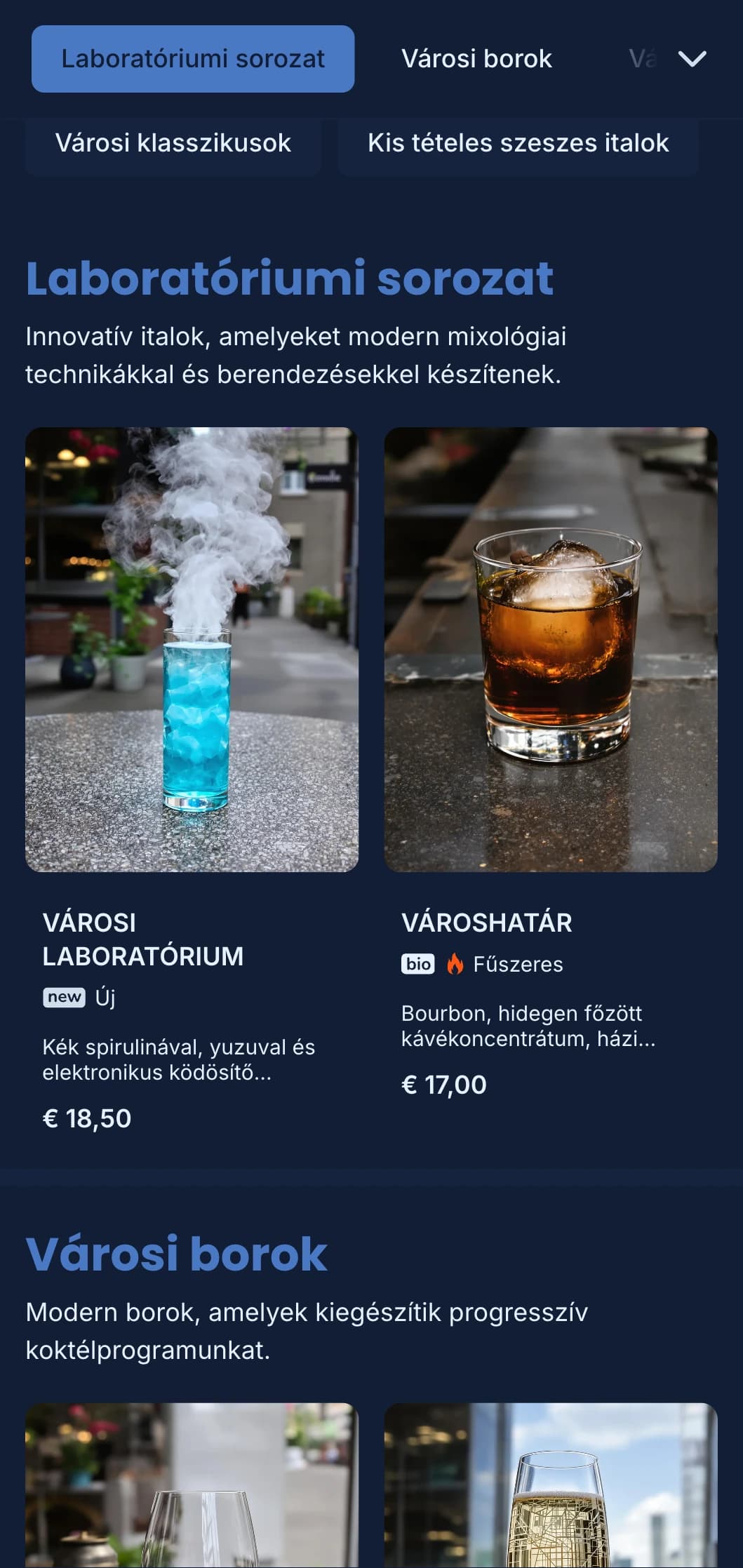 Letisztult, strukturált kék design geometrikus mintákkal a modern városi bárok számára.