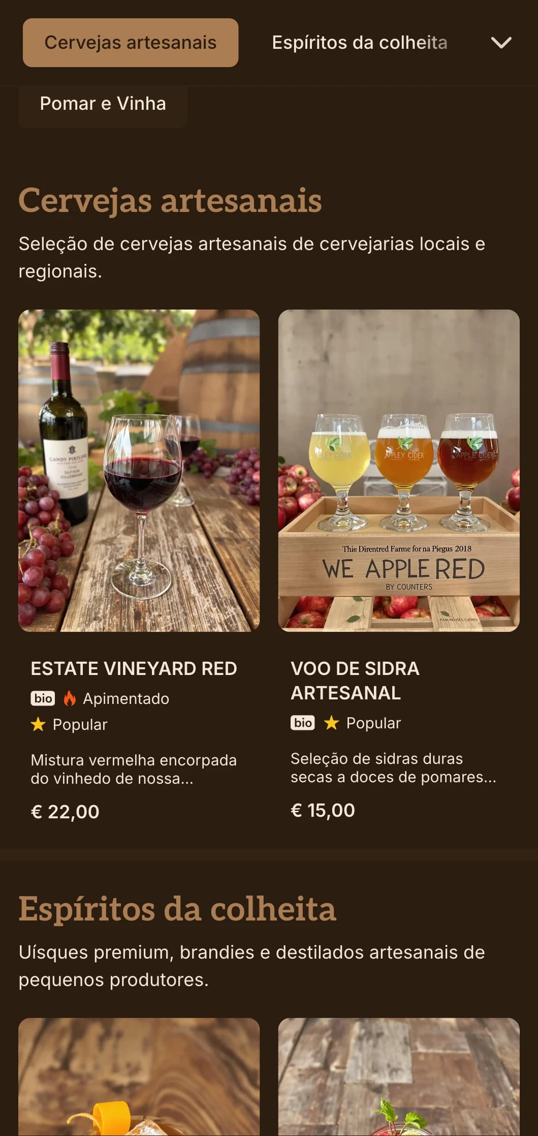 Texturas de madeira rústica com elementos artesanais para experiências de coquetéis da fazenda ao copo.