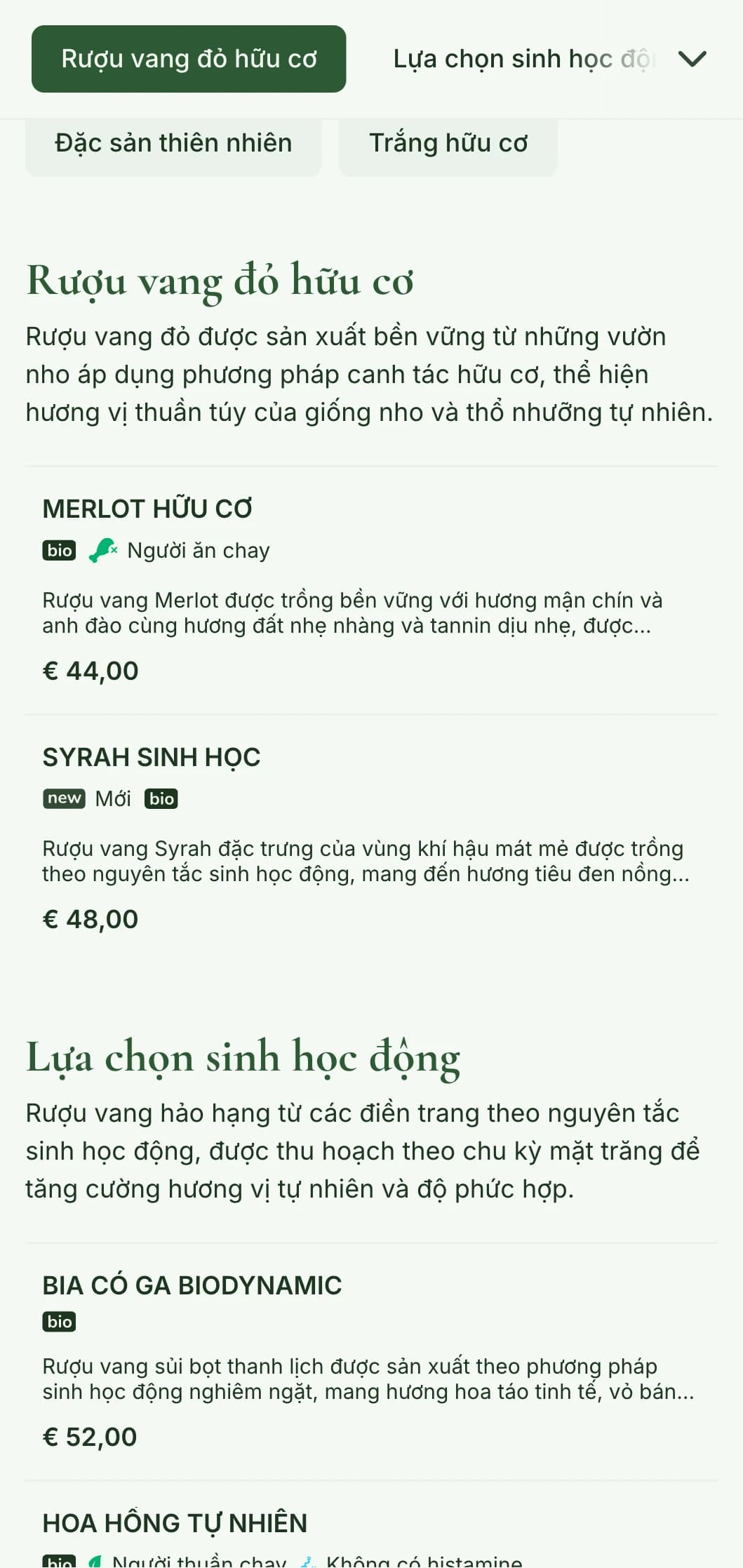 Mẫu danh sách rượu vang lấy cảm hứng từ thiên nhiên với tông màu đất và các yếu tố thực vật, hoàn hảo cho các lựa chọn rượu vang hữu cơ và nhà hàng từ nông trại đến bàn ăn.