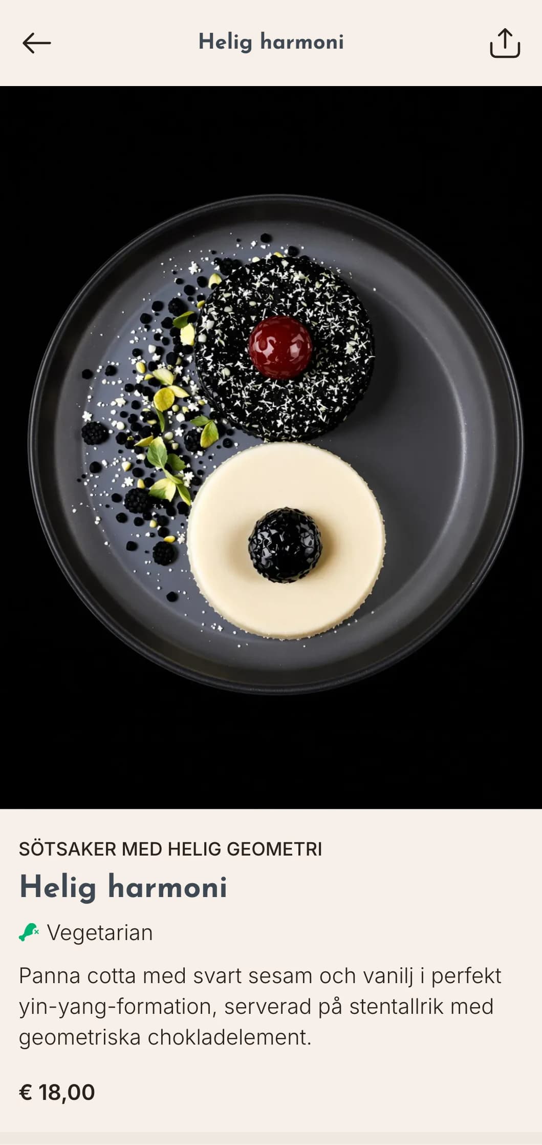 Modern sushimeny med rena geometriska mönster inspirerade av traditionella zenprinciper.