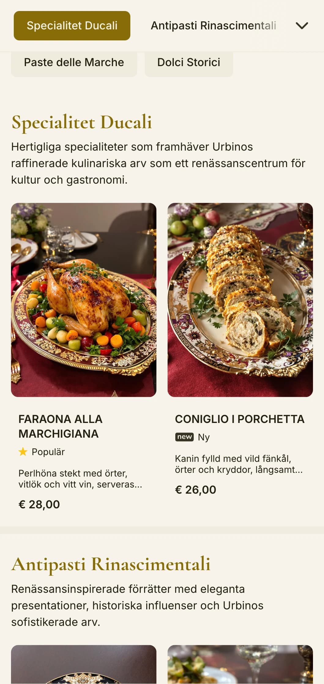 Raffinerad design med influenser från renässansen inspirerad av den historiska universitetsstaden i Le Marche.