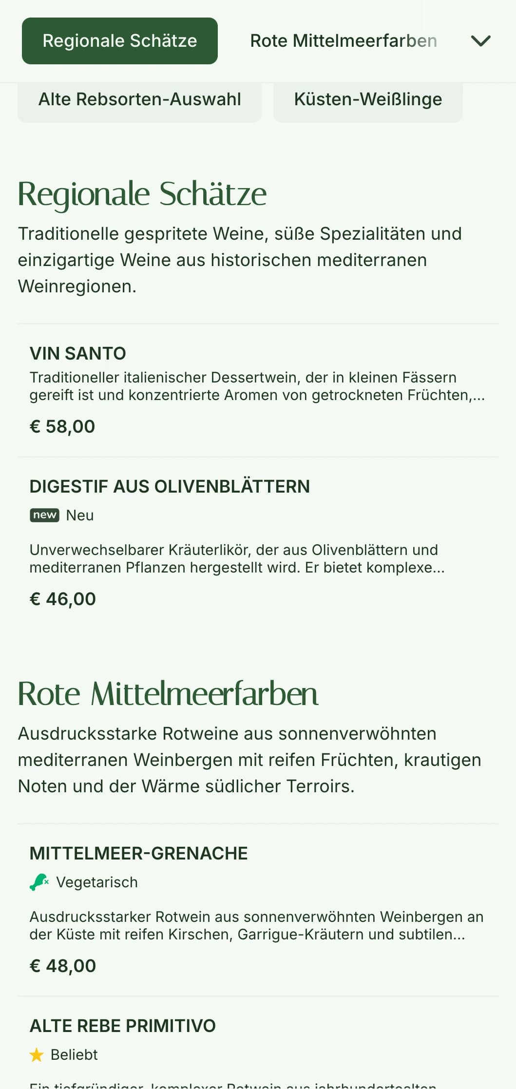 Vorlage für eine Weinkarte mit mediterranem Olivenmotiv und erdigen Grüntönen, perfekt für rustikale italienische Restaurants und Weingärten.