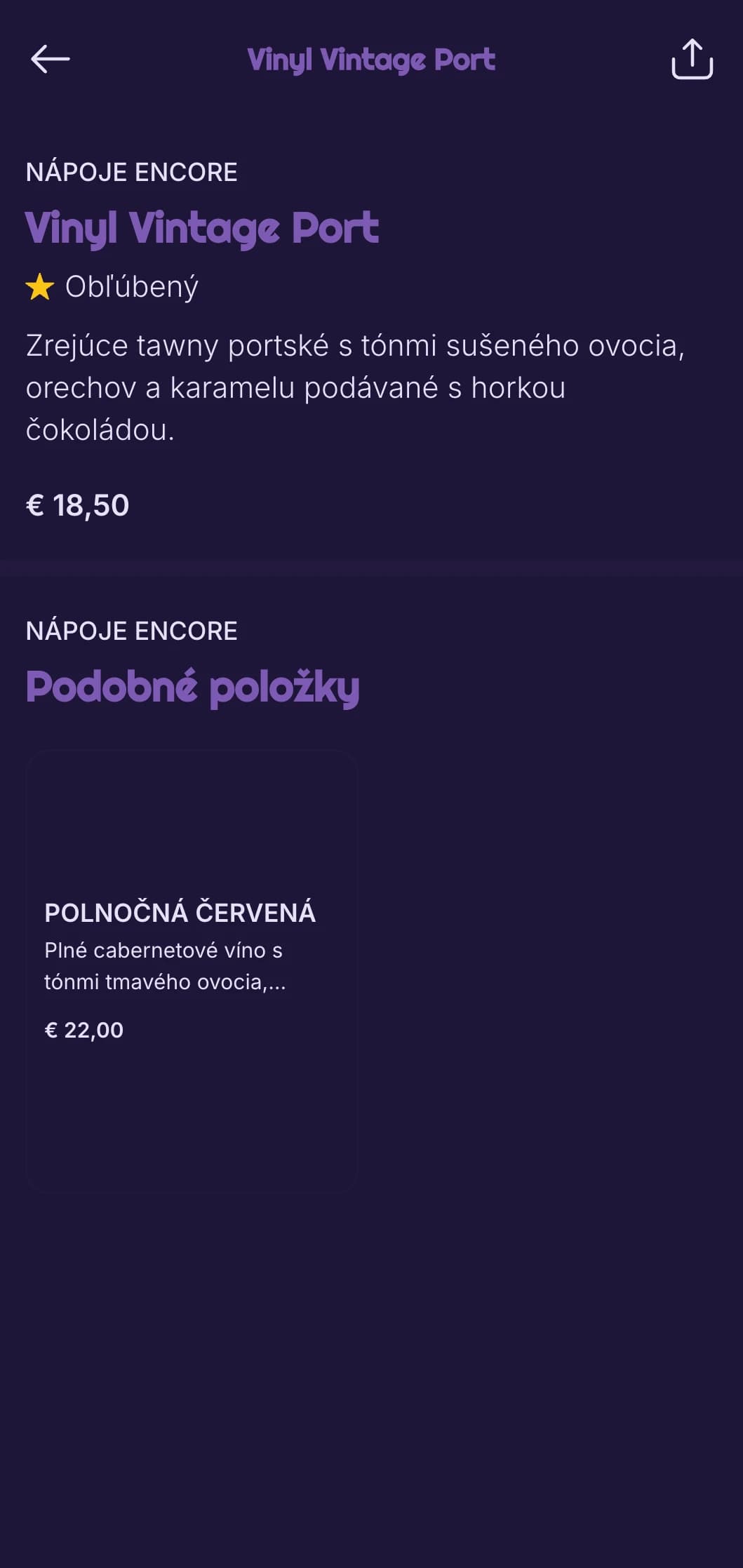 Hlboký fialový dizajn s jemnými hudobnými prvkami pre whiskey bary so živým jazzom.