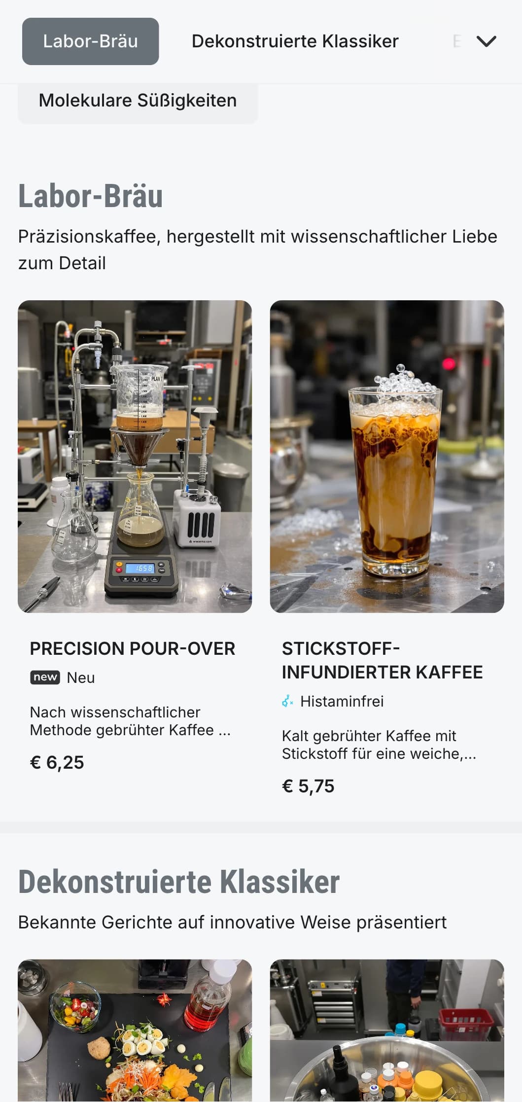 Von rohem Beton inspiriertes Design für Spezialitätenkaffeelabors und -röstereien.