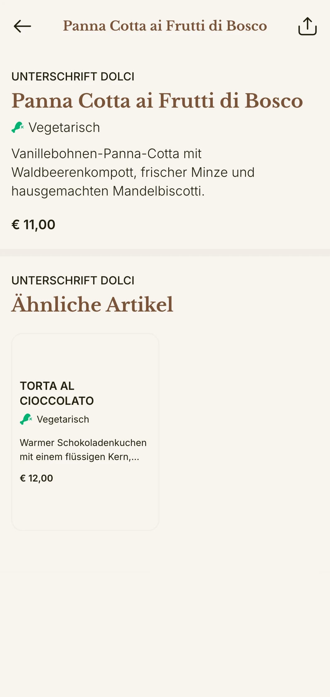 Raffiniertes italienisches Pizzeria-Menü mit eleganten Details und einer warmen, raffinierten Farbpalette.
