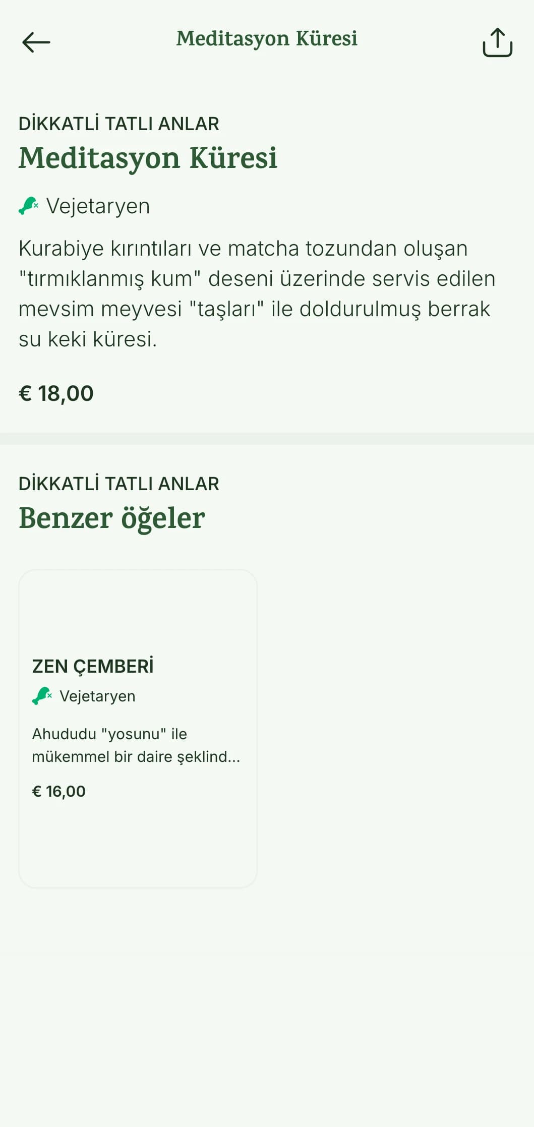 Zen bahçesinden ilham alan unsurlar ve sakinleştirici doğal bir palet içeren huzurlu, meditatif suşi menüsü.