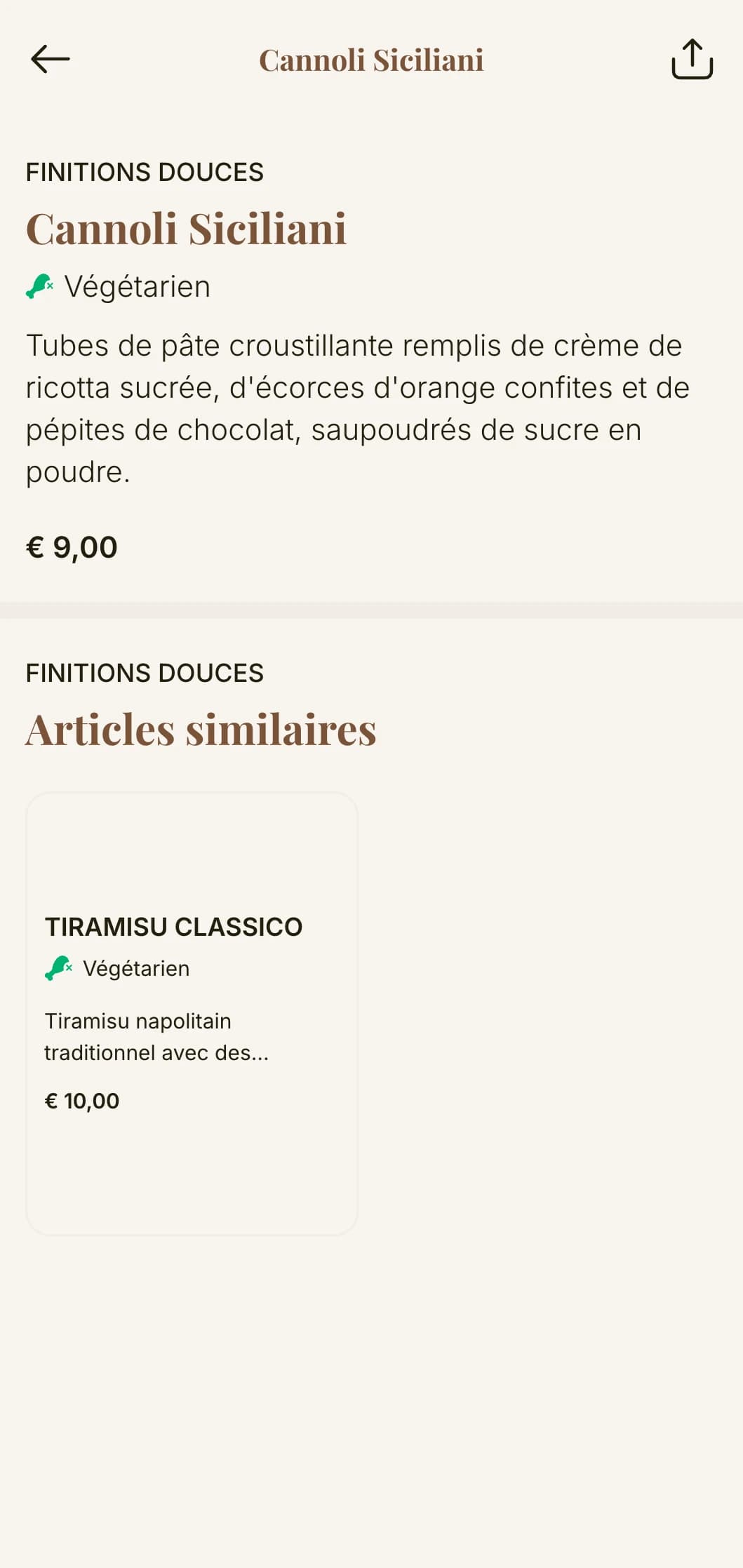 Menu classique de pizzeria italienne avec une typographie élégante et des tons chauds, parfait pour les établissements authentiques de style napolitain.