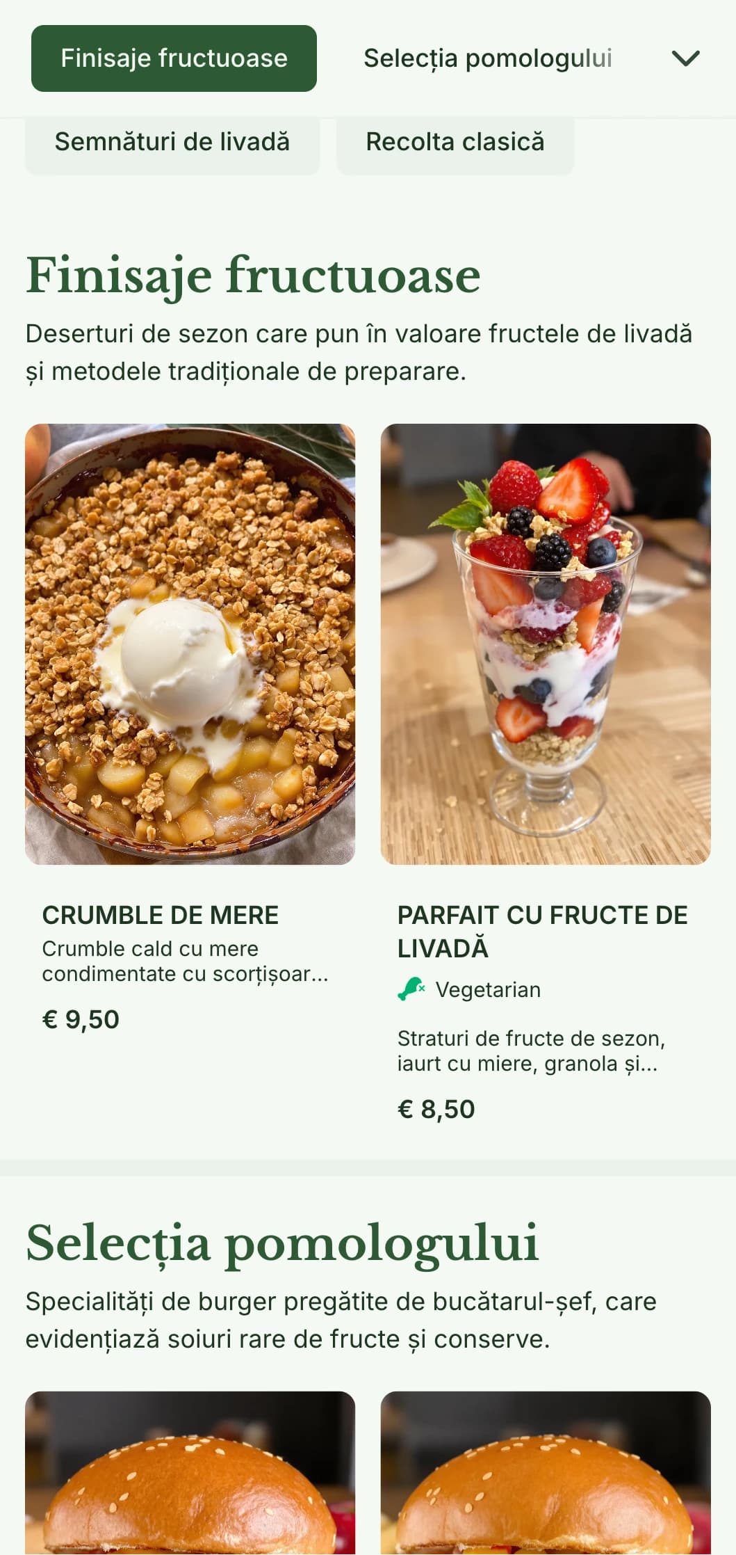 Burger restaurant inspirat de livada de fructe, cu produse de sezon și cidru.
