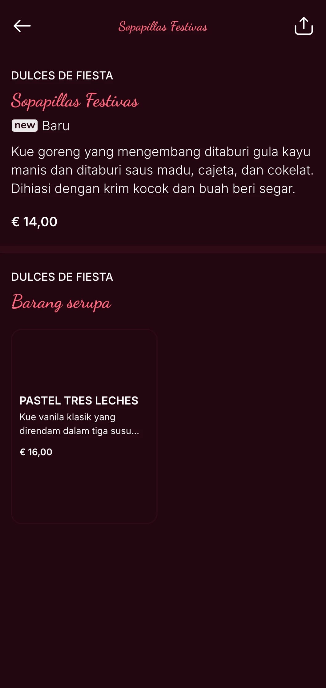 Menu Meksiko yang meriah dan meriah yang sempurna untuk Cinco de Mayo menampilkan aksen merah muda dan merah cerah, suasana pesta, dan persembahan khusus untuk hari libur.