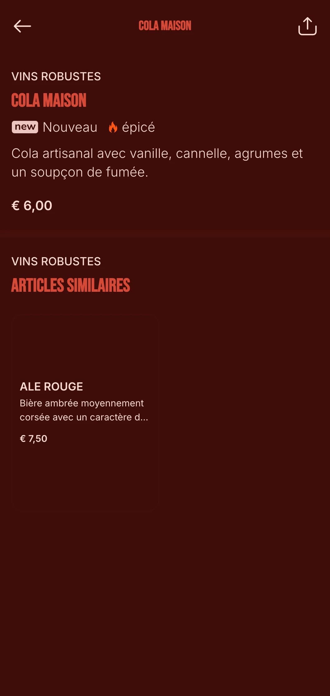 Design rouge audacieux avec des éléments de flamme pour les restaurants de barbecue avec de la bière artisanale et du whisky.