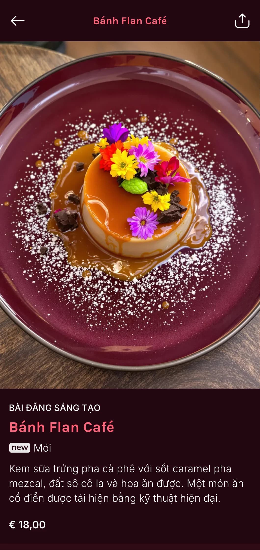 Thực đơn cửa hàng taco hiện đại và hợp thời trang với điểm nhấn màu hồng tươi sáng, các món taco kết hợp sáng tạo và các món taco cổ điển được biến tấu theo phong cách đương đại.