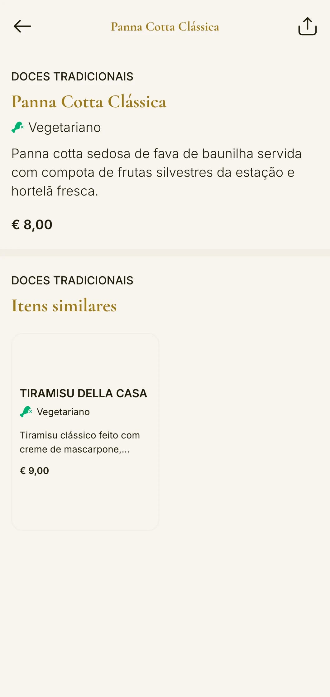 Cardápio tradicional em estilo trattoria italiana com detalhes em dourado e tipografia clássica, ideal para estabelecimentos familiares.