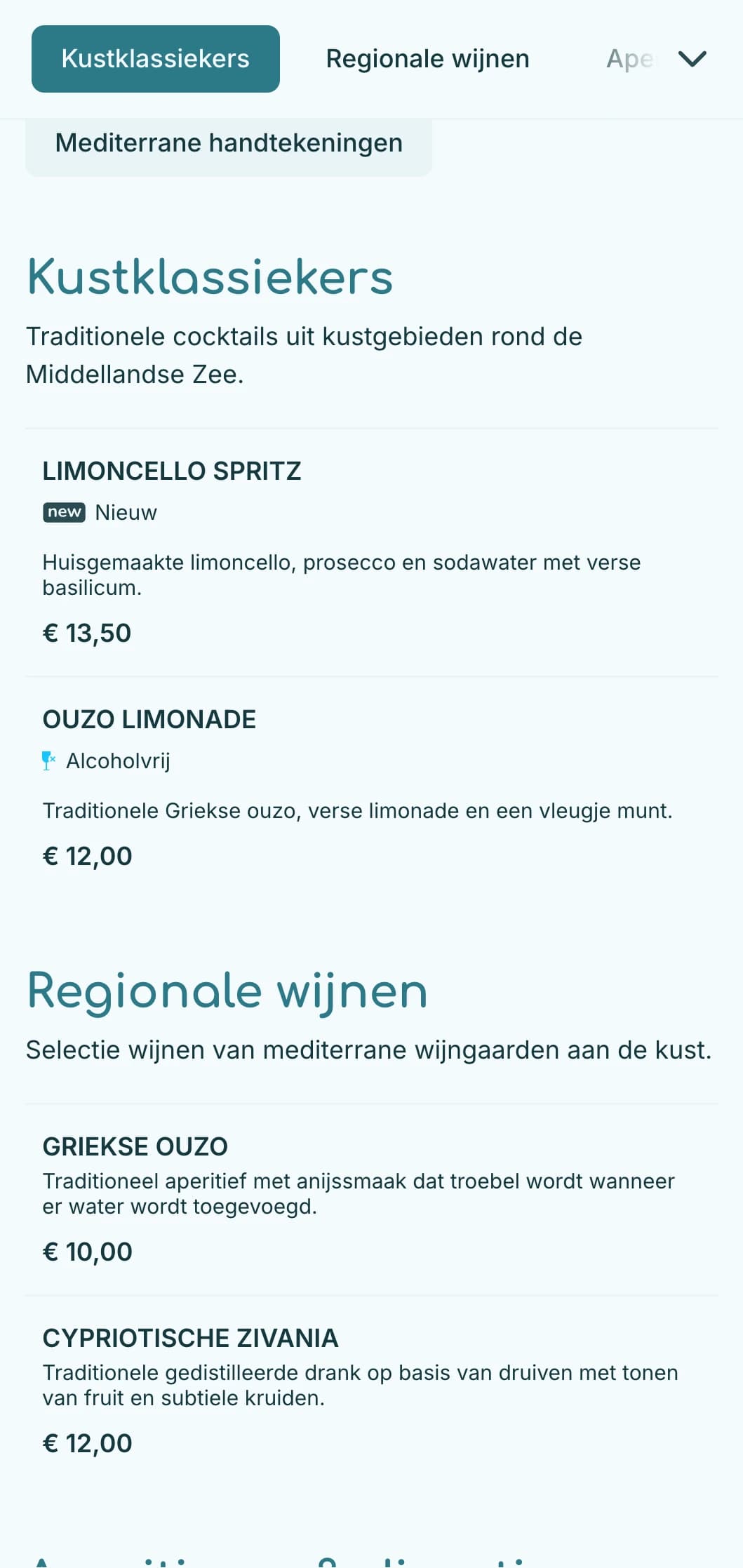 Verfrissend blauw palet geïnspireerd op de mediterrane wateren voor locaties aan zee.