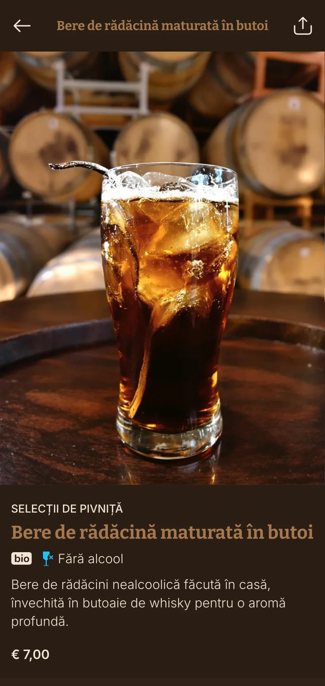Design maro inspirat din lemn pentru unitățile de bere artizanală și whisky.