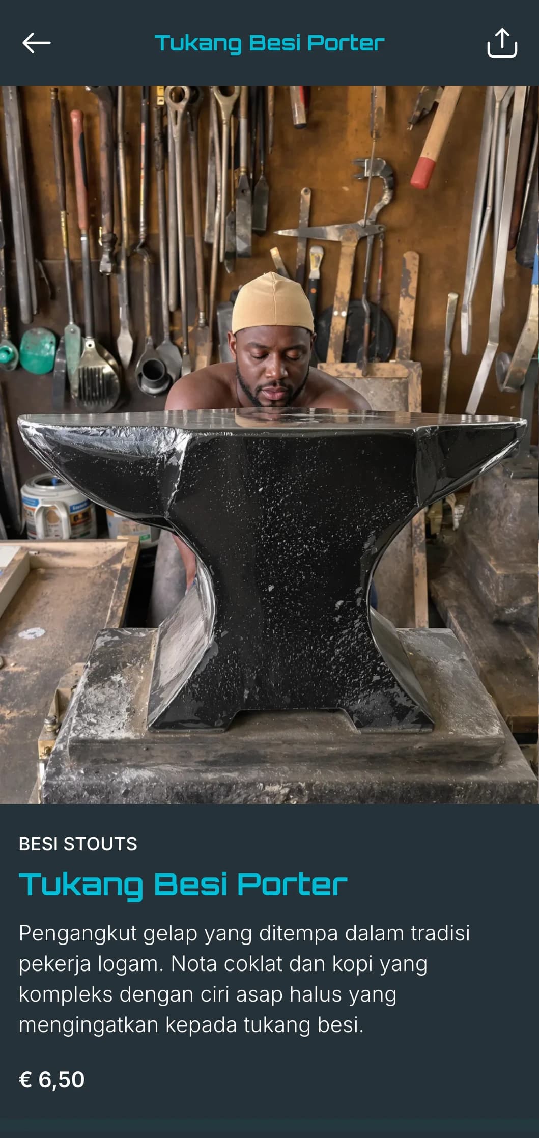 Reka bentuk perindustrian yang mentah dan berkuasa tertumpu pada tekstur logam dan menempa estetika, sesuai untuk kilang bir kawasan perindustrian.