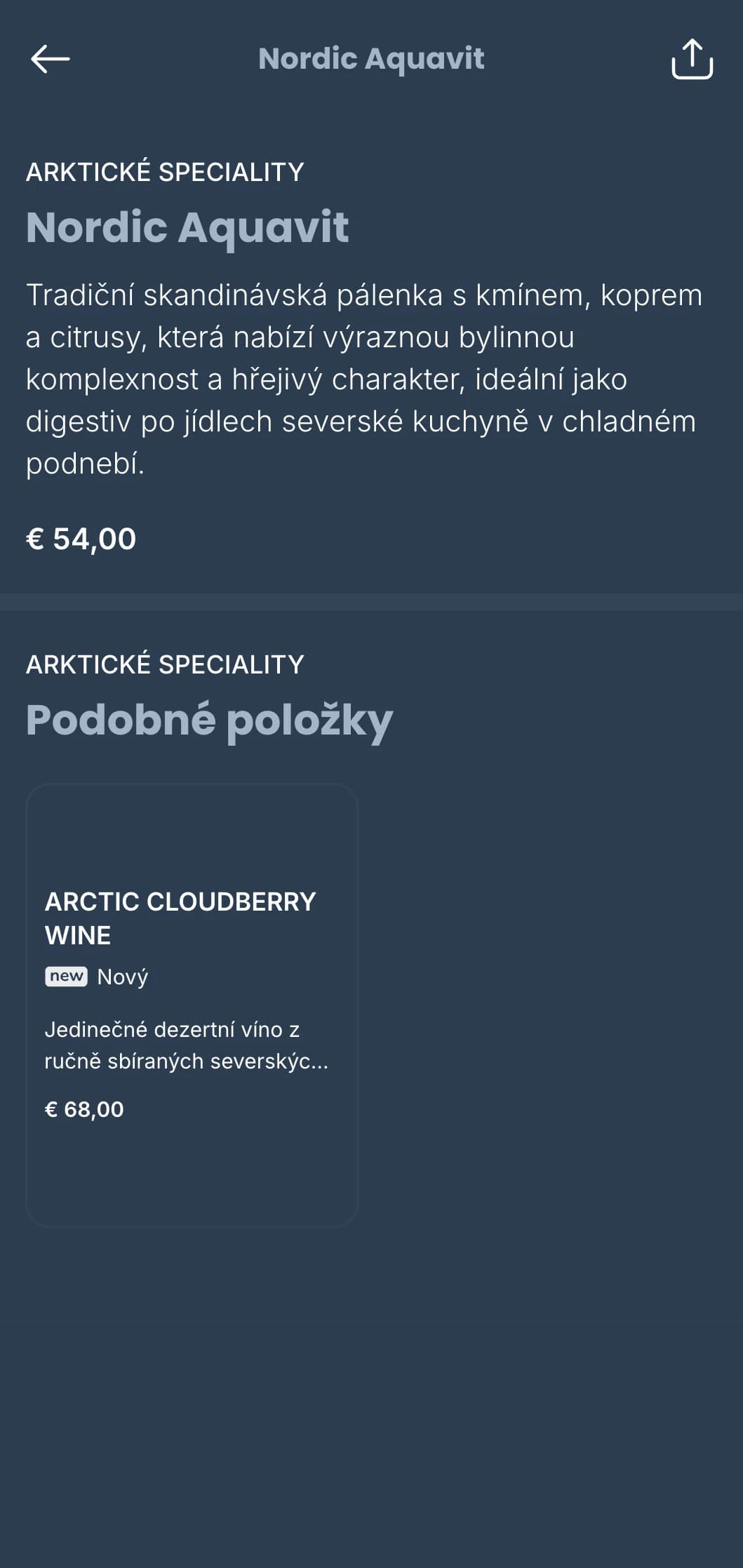 Skandinávsky inspirovaná šablona vinného lístku s ledově modrými tóny a minimalistickým designem, ideální pro moderní severské restaurace a mezinárodní vinárny.