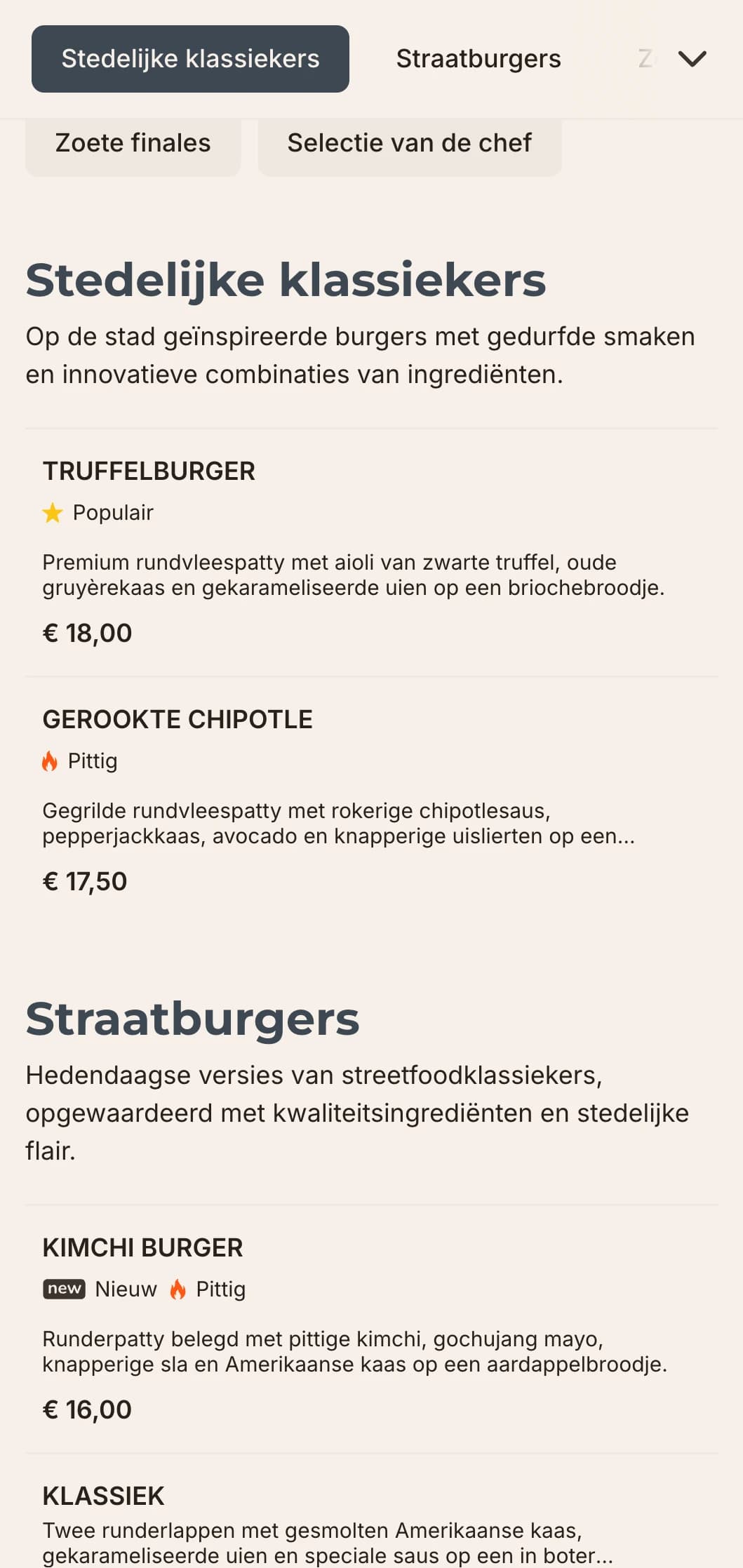 Strak, eigentijds hamburgerbar-ontwerp met minimalistische typografie en industrieel geïnspireerde elementen voor de liefhebber van stedelijk eten.