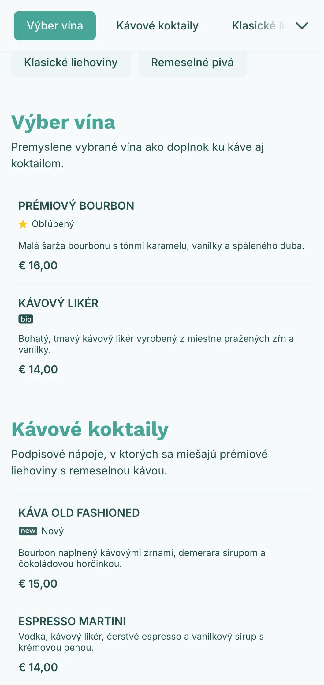 Svieži čajový dizajn pre hybridné kaviarne a koktailové podniky.