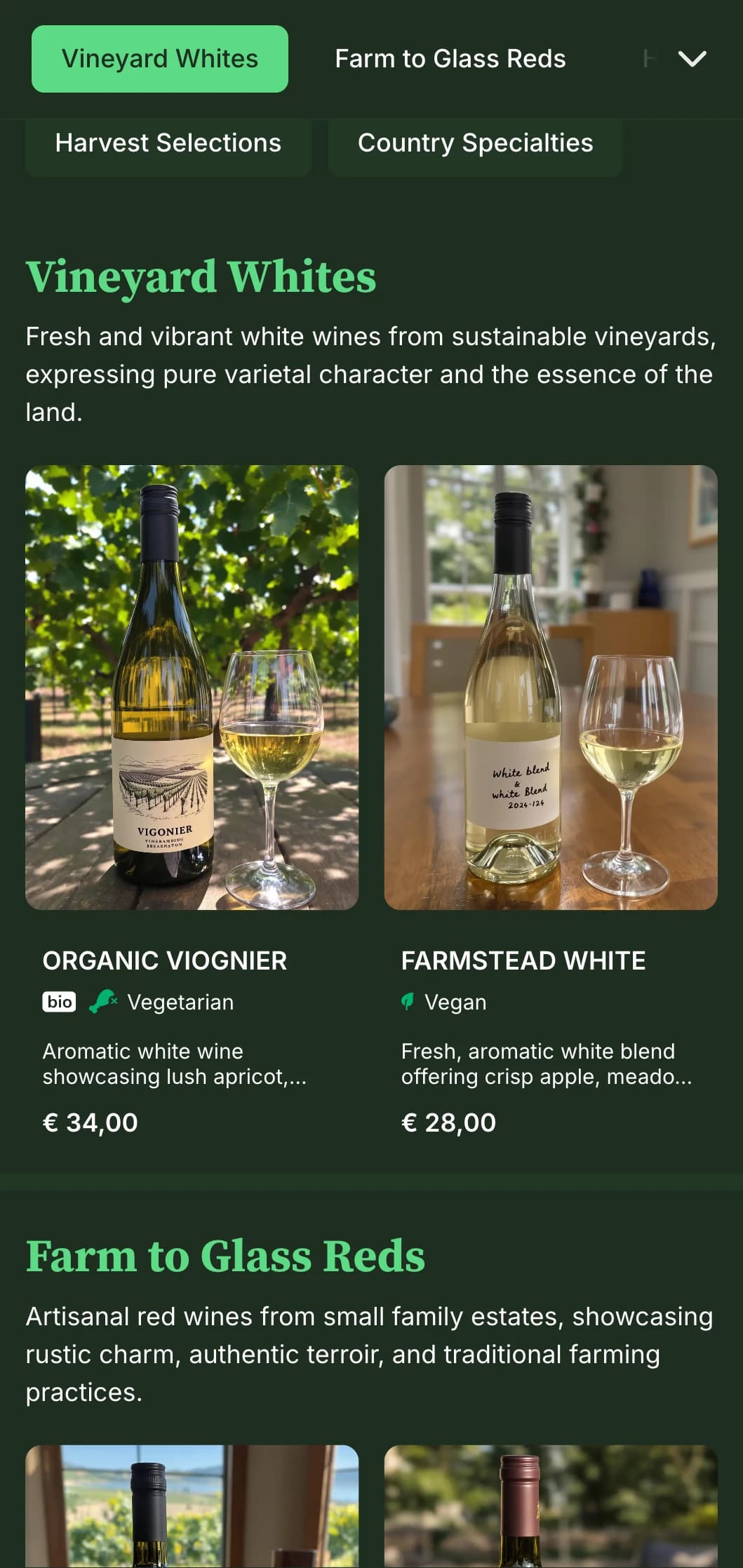 Warm, rustic wine list template featuring natural materials and earthy aesthetics, perfect for countryside wineries and farmhouse restaurants.