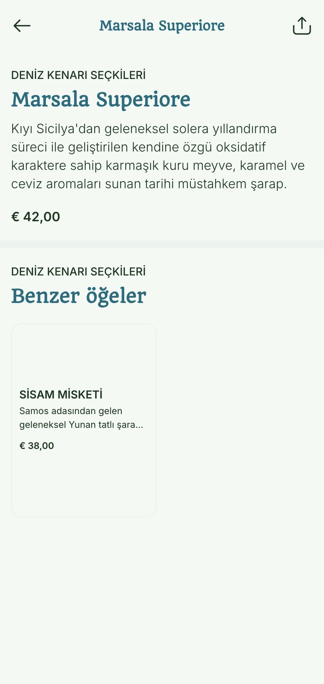 Deniz ürünleri restoranları ve deniz kıyısındaki şarap barları için mükemmel, masmavi vurgulara ve kıyı görüntülerine sahip Akdeniz esintili şarap listesi şablonu.