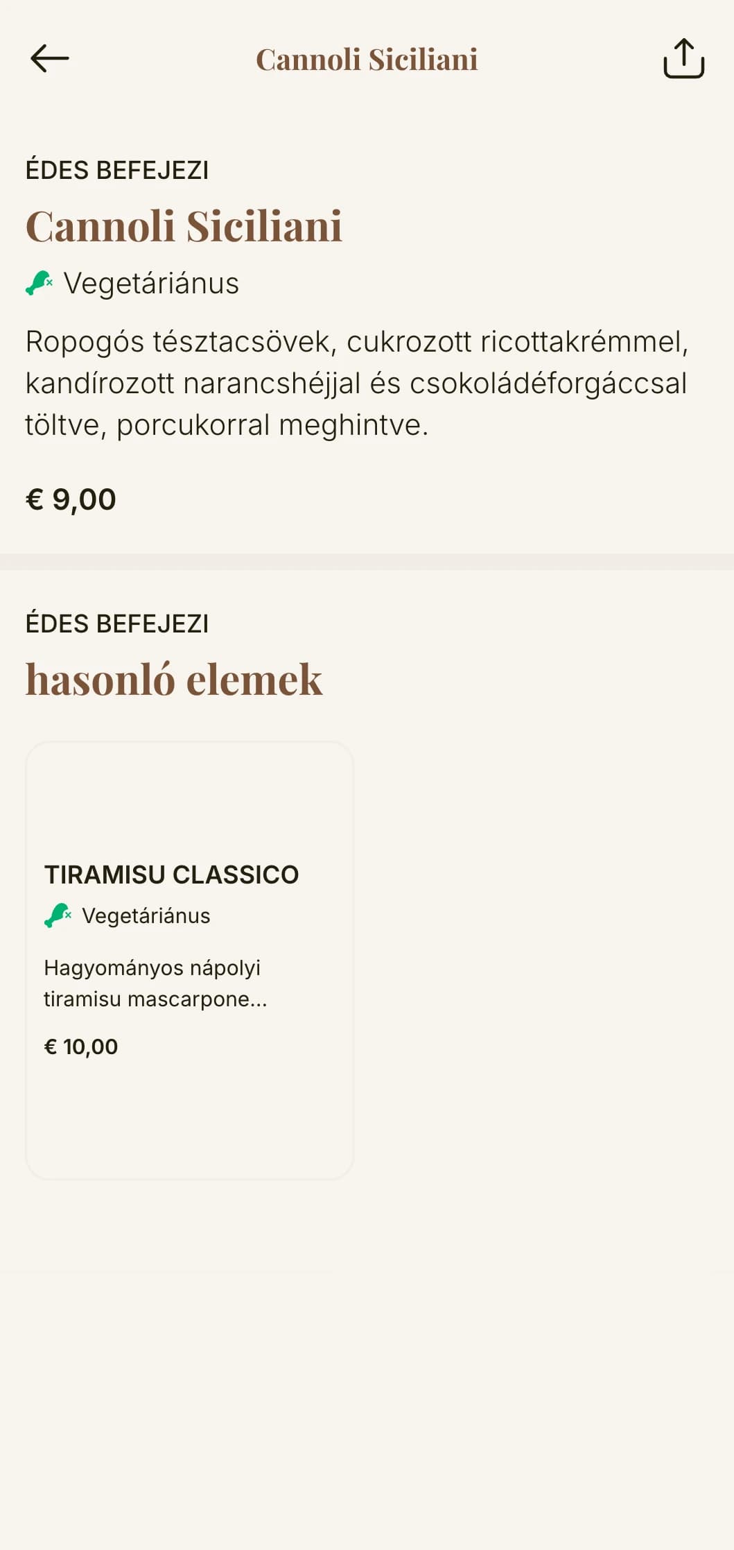 Klasszikus olasz pizzéria menüje elegáns tipográfiával és meleg földszínekkel, tökéletes az autentikus nápolyi stílusú létesítményekhez.