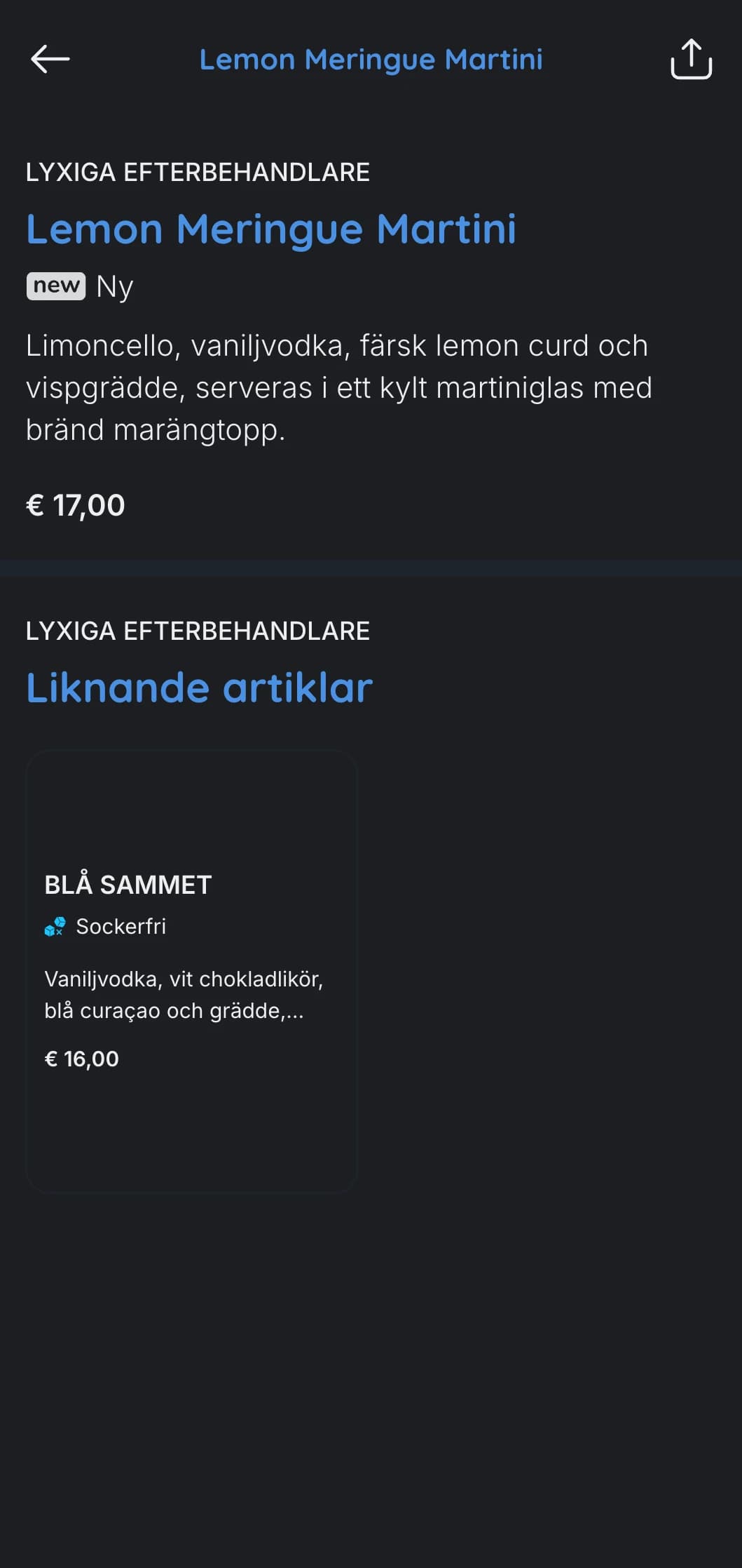 En modern design med svala toner för exklusiva hotellbarer och lounger med elegant typografi och azurblå accenter.