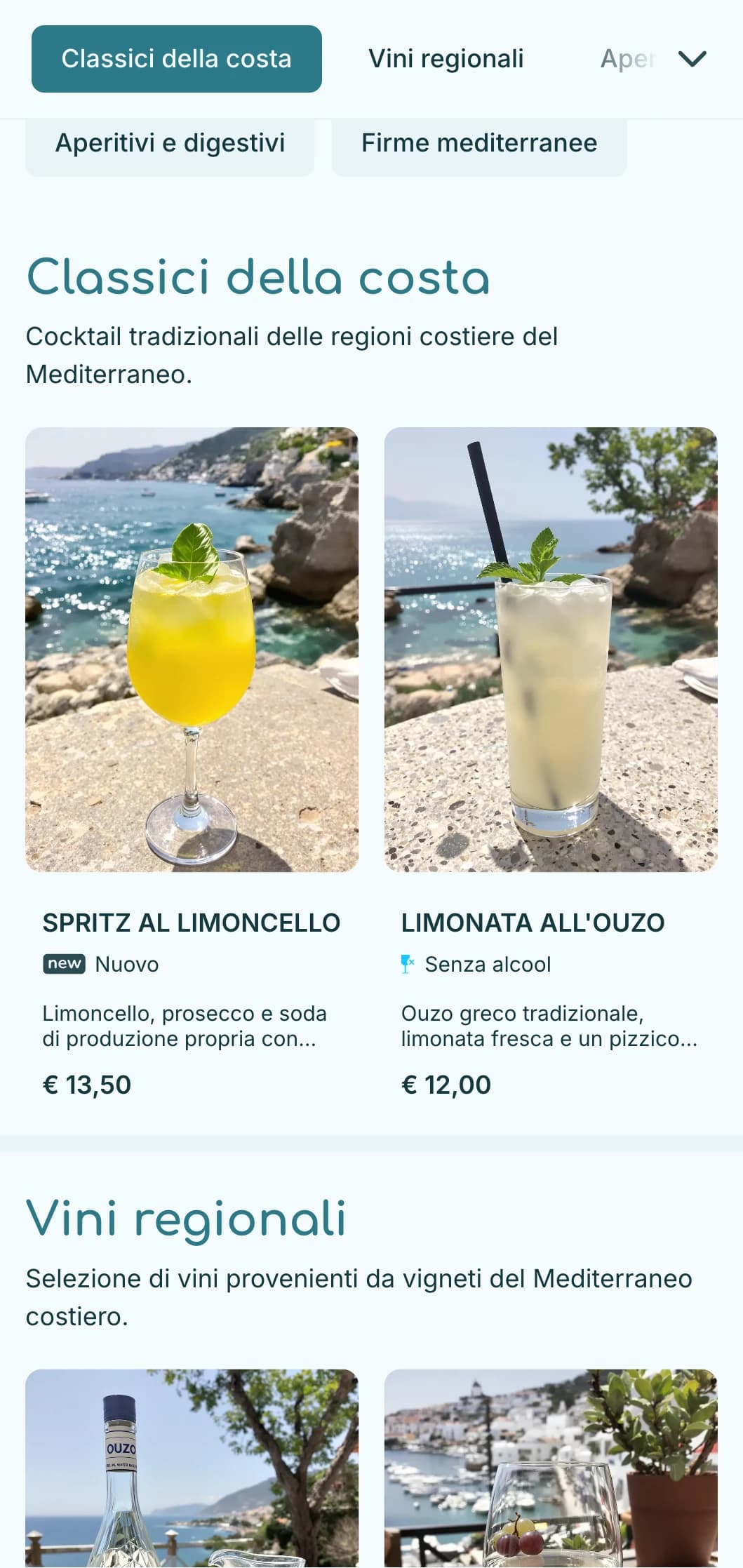 Una rinfrescante tavolozza blu ispirata alle acque del Mediterraneo per le location balneari.