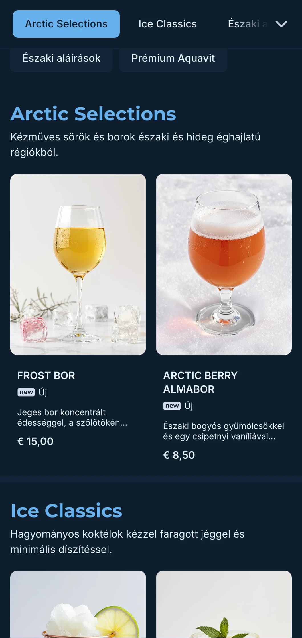 Letisztult, skandináv ihletésű design hűvös kék tónusokkal a modern létesítmények számára.