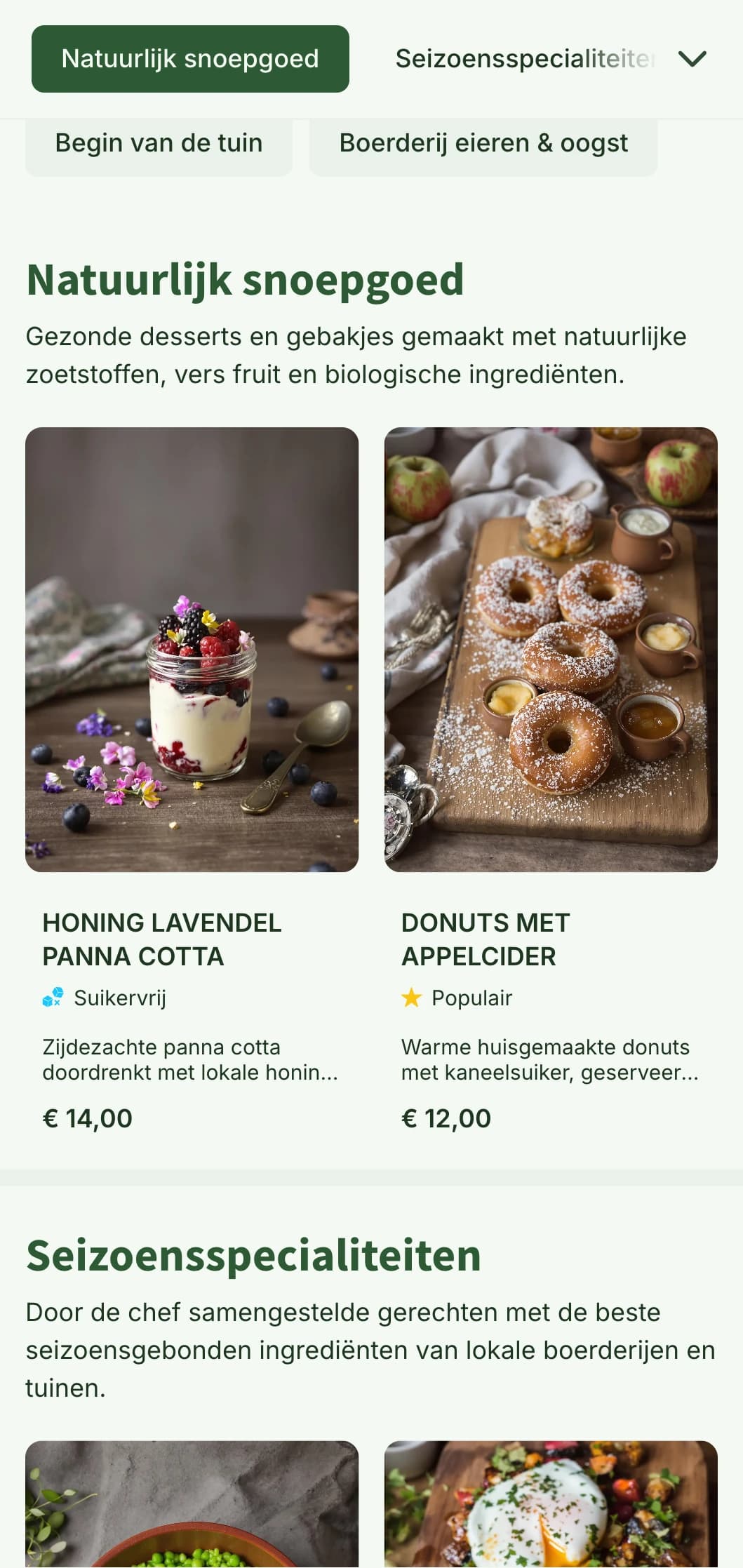 Op de natuur geïnspireerd brunchsjabloon met botanische elementen en aardetinten, perfect voor farm-to-table-etablissementen.