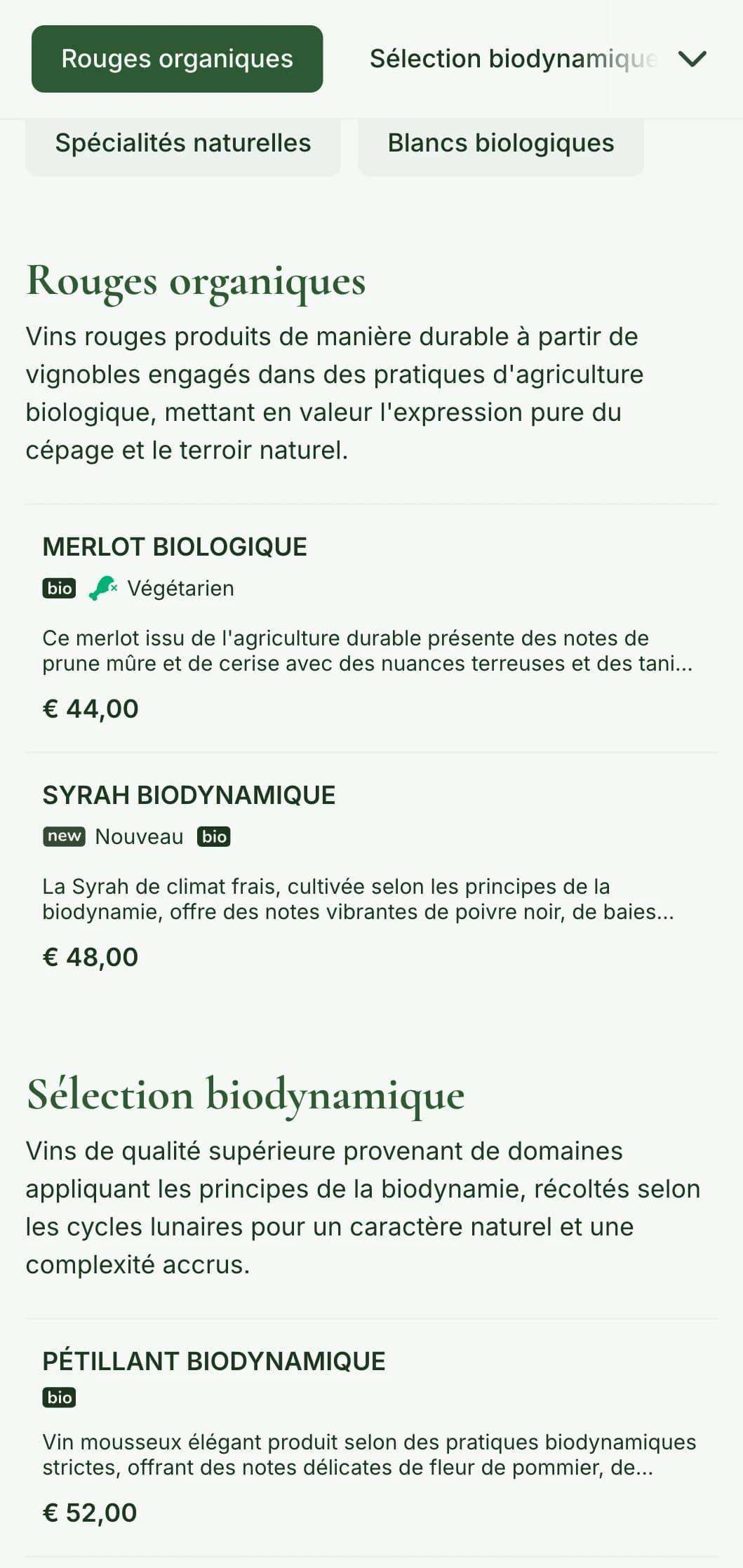 Modèle de carte des vins inspiré de la nature, avec des tons terreux et des éléments botaniques, parfait pour les sélections de vins biologiques et les restaurants de la ferme à la table.