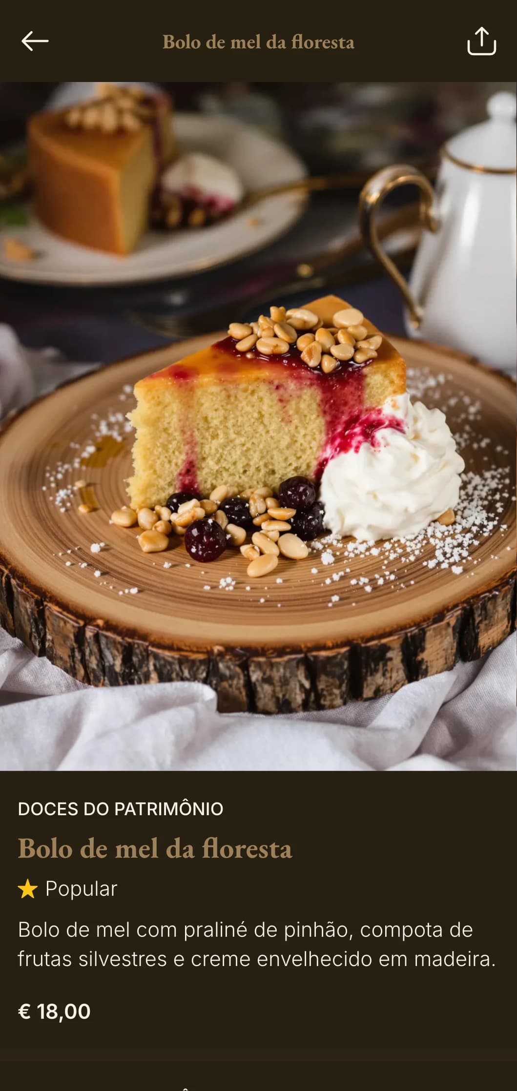 Elegância atemporal com tons de madeira ricos e elementos de luxo tradicionais para uma experiência gastronômica clássica.