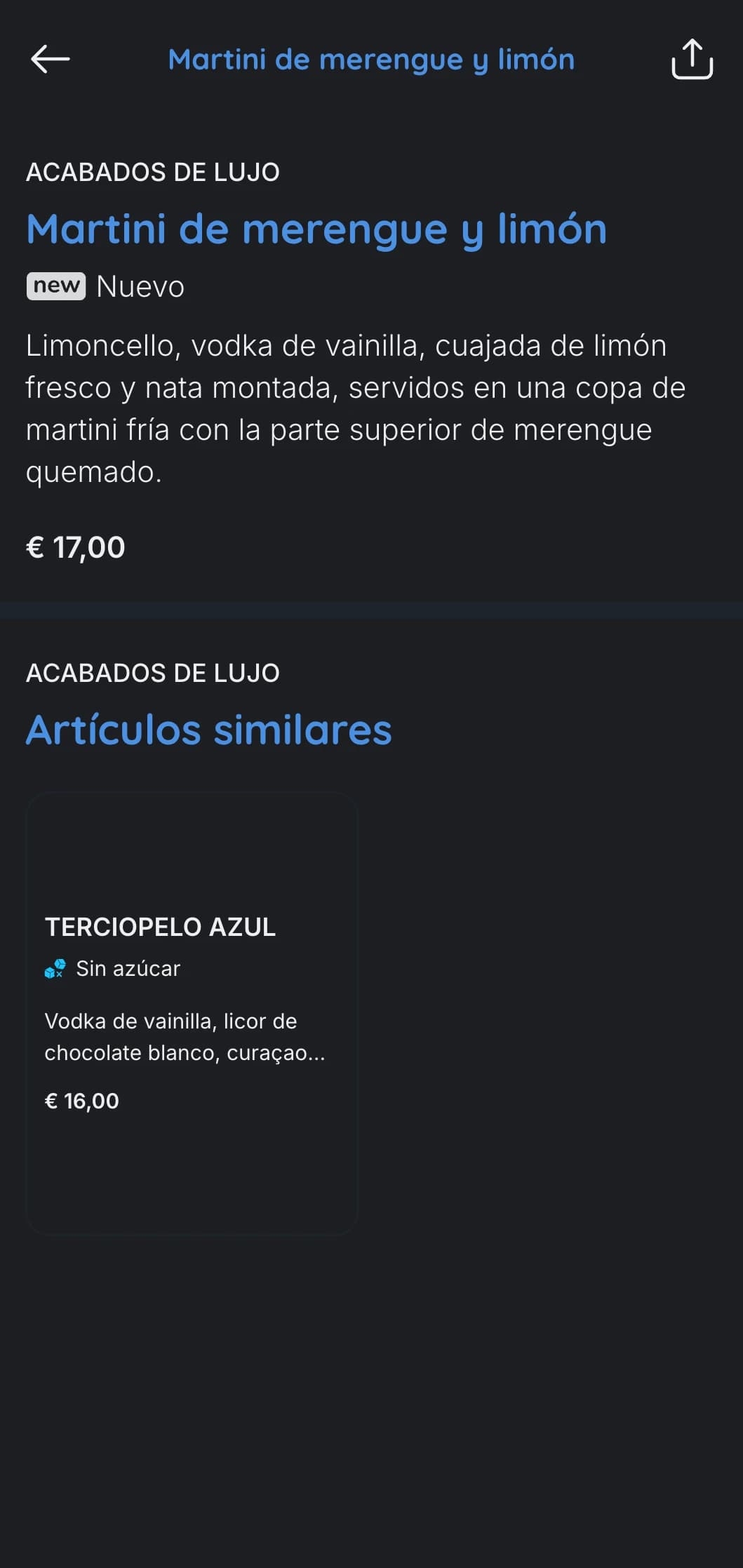 Un diseño contemporáneo de tonos fríos para bares y salones de hoteles de lujo, con una tipografía elegante y toques azules.