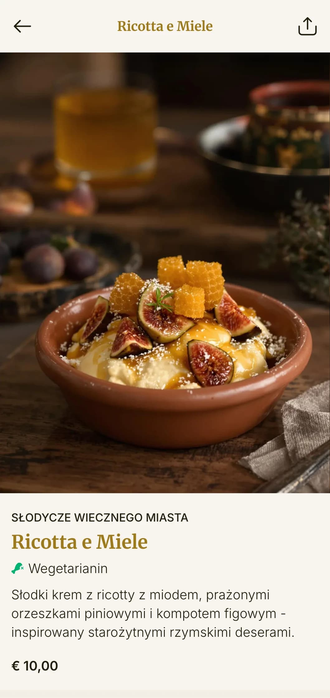 Klasyczne menu pizzy w stylu rzymskim z historycznymi włoskimi odniesieniami i elegancką stylizacją.