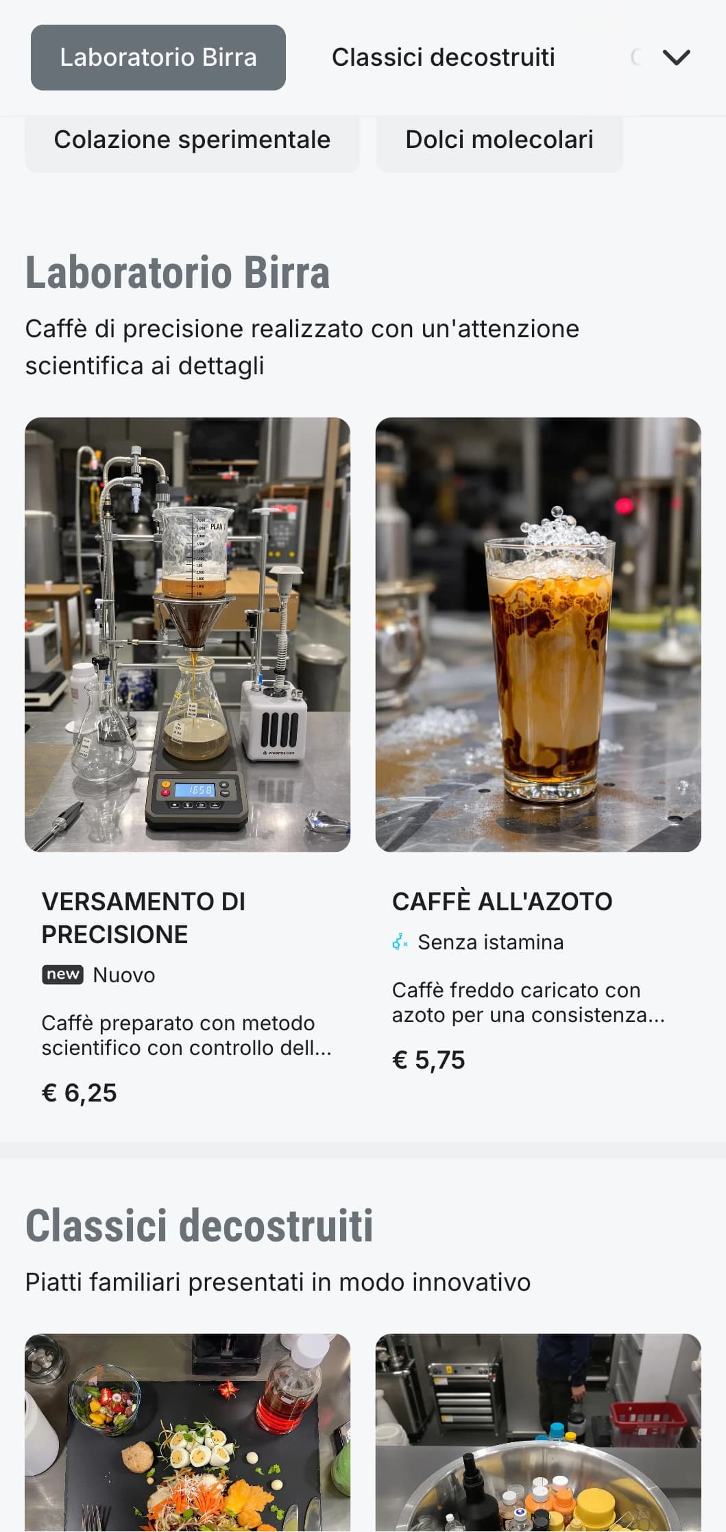 Design ispirato al cemento grezzo per laboratori e torrefazioni di caffè speciali.