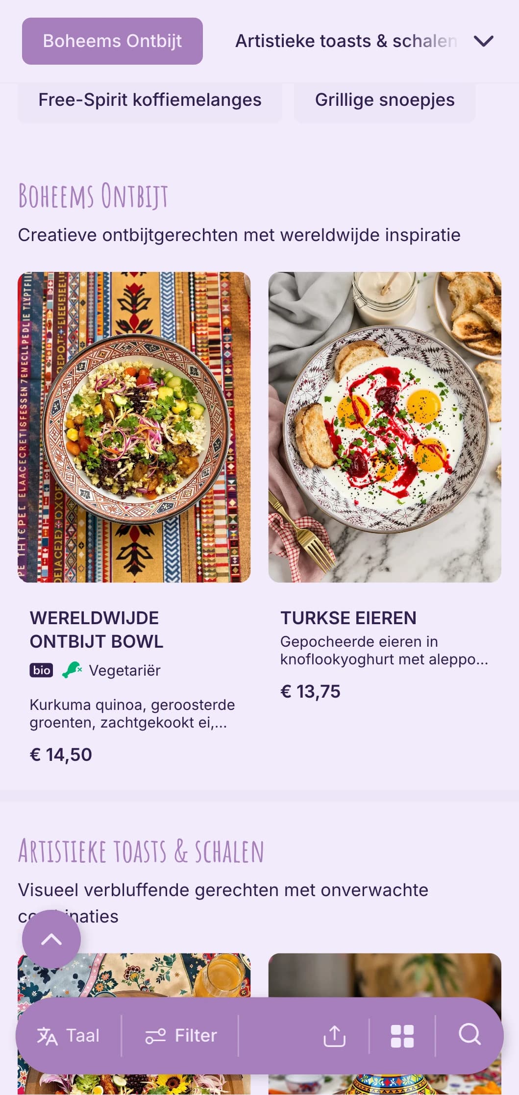 Vrijgevochten ontwerp met bohemien elementen voor eclectische cafés en artistieke ruimtes.