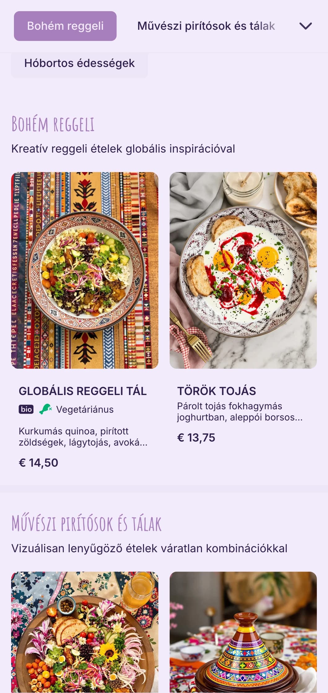 Szabad szellemű design bohém elemekkel eklektikus kávézókba és művészeti terekbe.