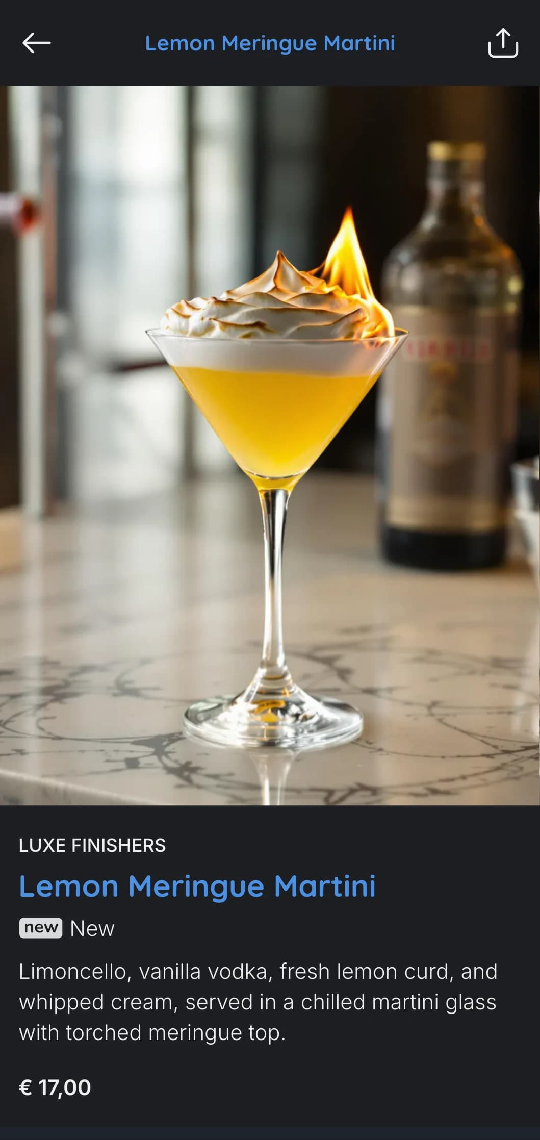 A contemporary, cool-toned design for upscale hotel bars and lounges featuring sleek typography and azure accents.