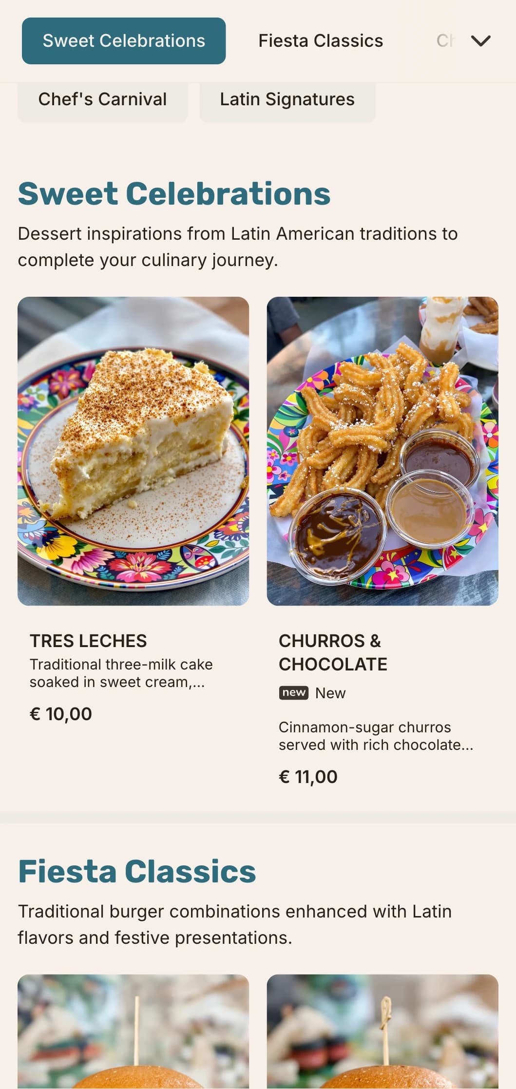 Latin American inspired burger fusion celebrating vibrant flavors and festive atmosphere.