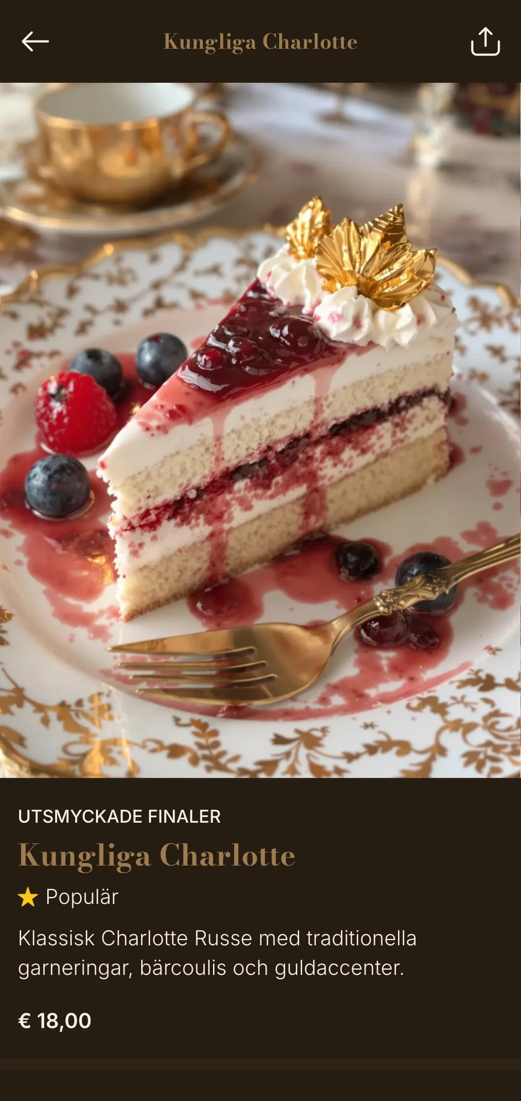 Ett överdådigt koncept inspirerat av historisk barockestetik, omarbetat för modern fine dining.