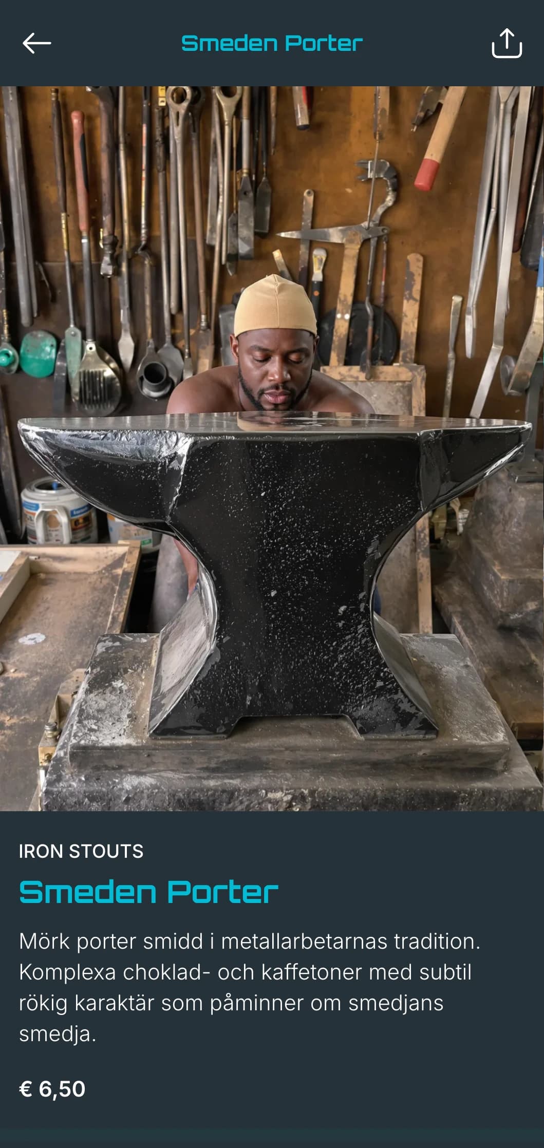 Rå och kraftfull industridesign med fokus på metalltexturer och smidesestetik, perfekt för bryggerier i industriområden.