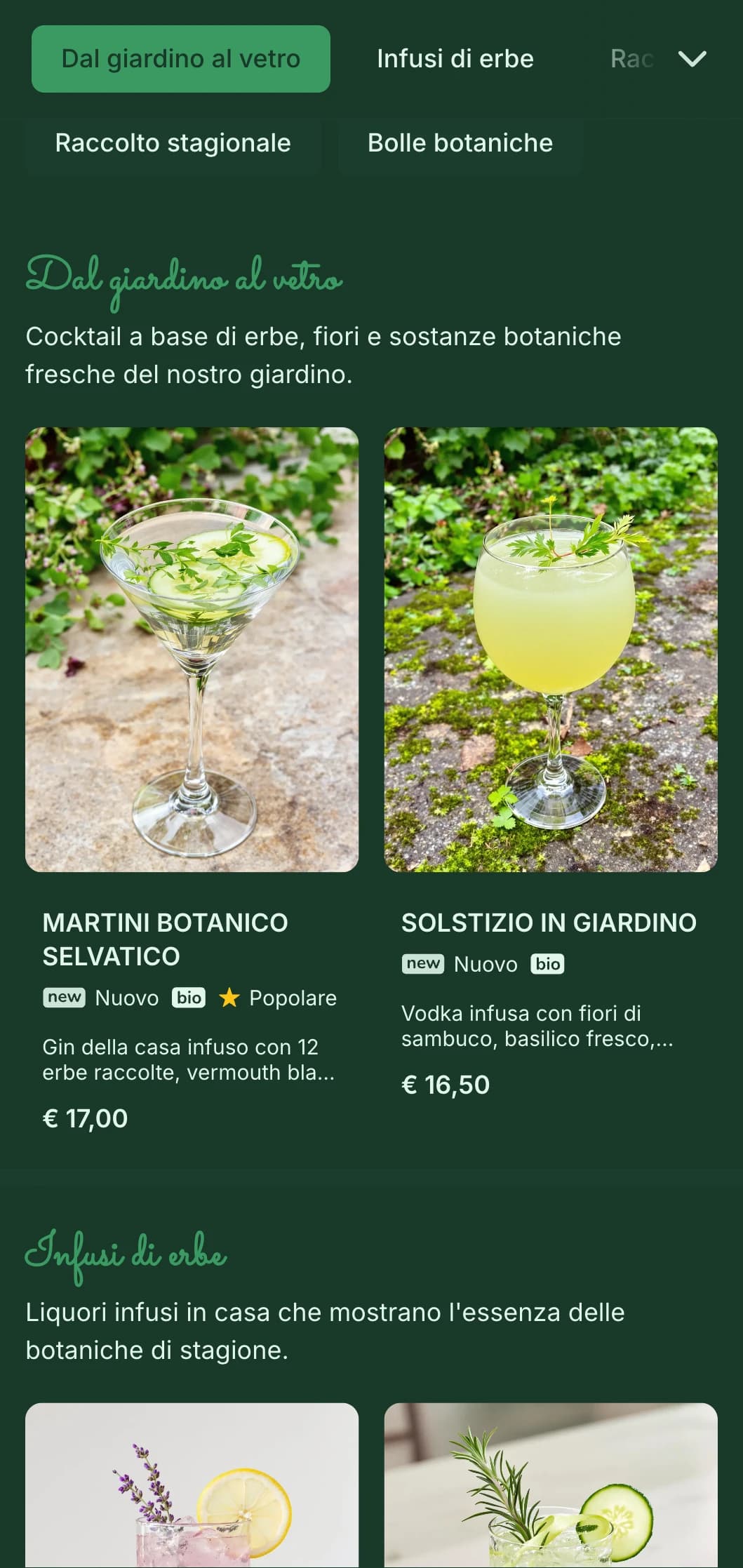 Rinfrescante tavolozza verde con illustrazioni di erbe disegnate a mano per gli specialisti di cocktail botanici.