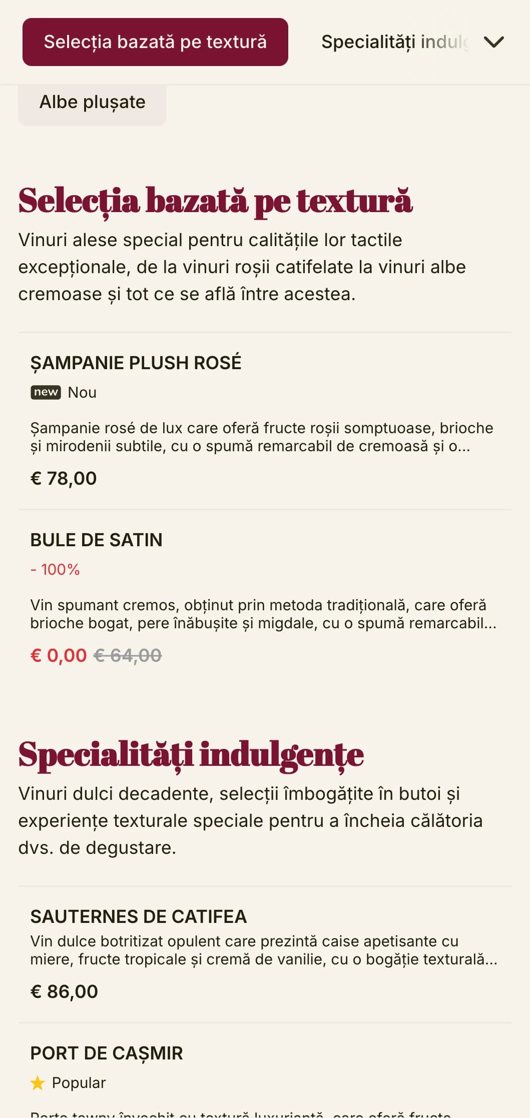 Șablon cu listă de vinuri de un lux spectaculos, cu accente de roșu intens și tipografie sofisticată, ideal pentru saloane de vinuri de lux și localuri de seară.